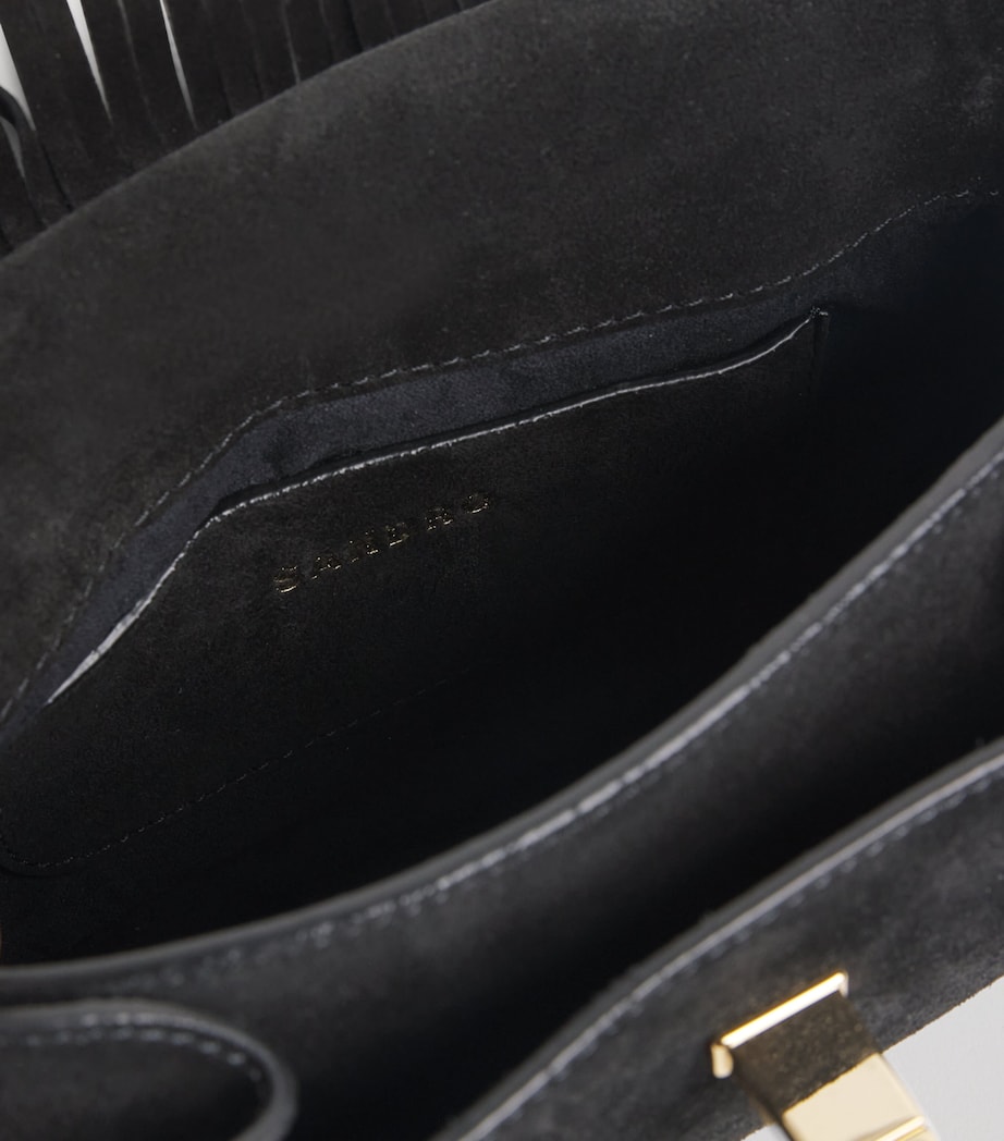 Small Suede Le Mambo Cross-Body Bag BLACK Image 6