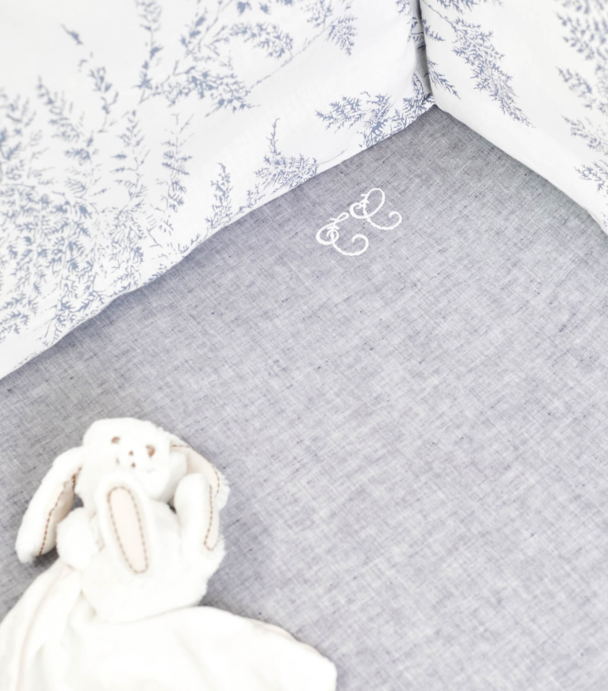 Toile de Jouy Adjustable Valance 50 BLEU CHAMBRAY Image 6