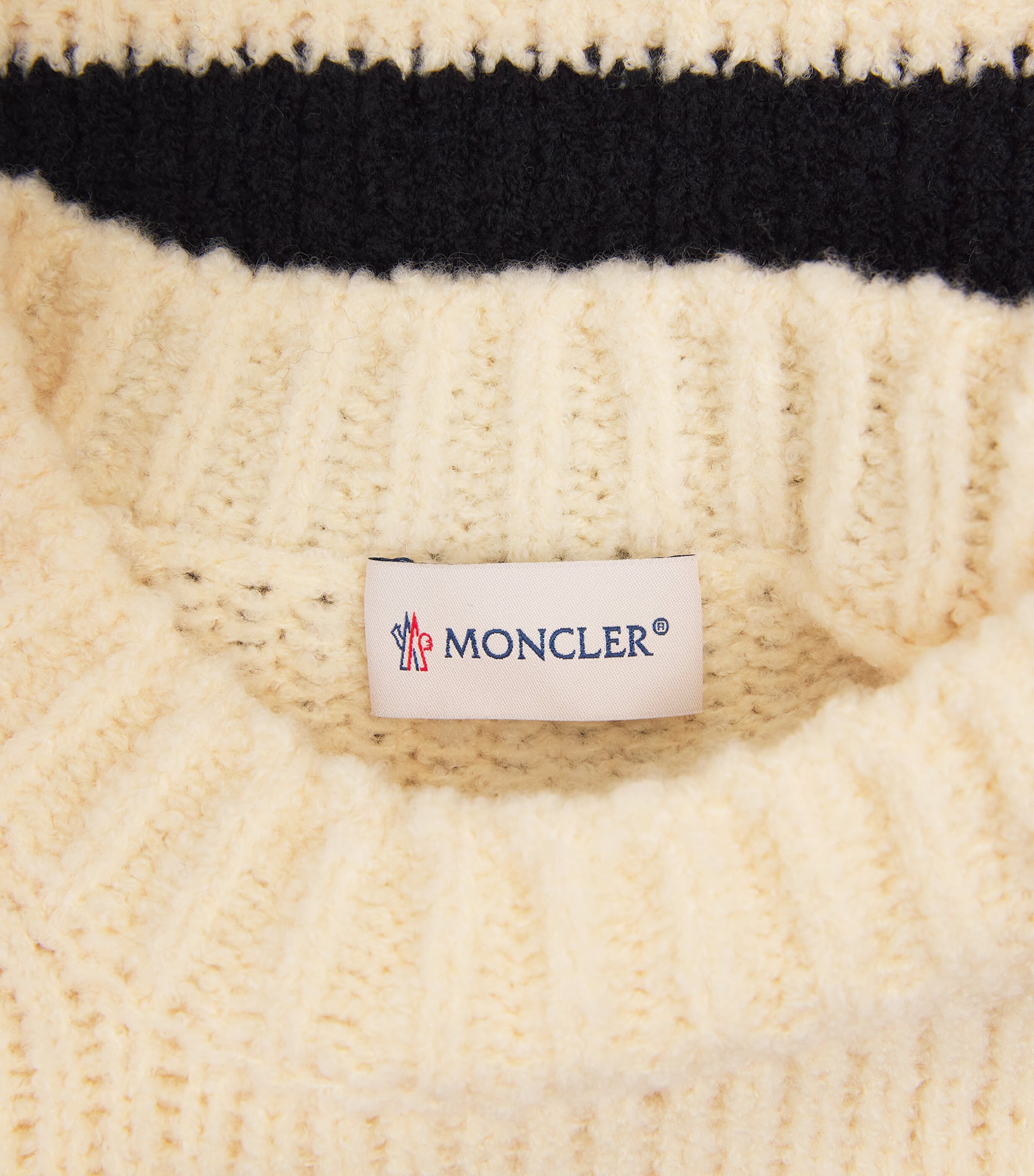 Moncler Mens Wool-Blend Stripe Sweater Image 6