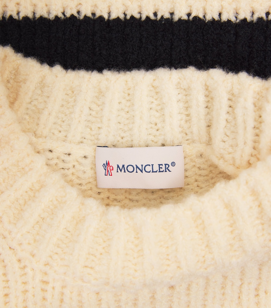 Moncler Mens Wool-Blend Stripe Sweater Image 6