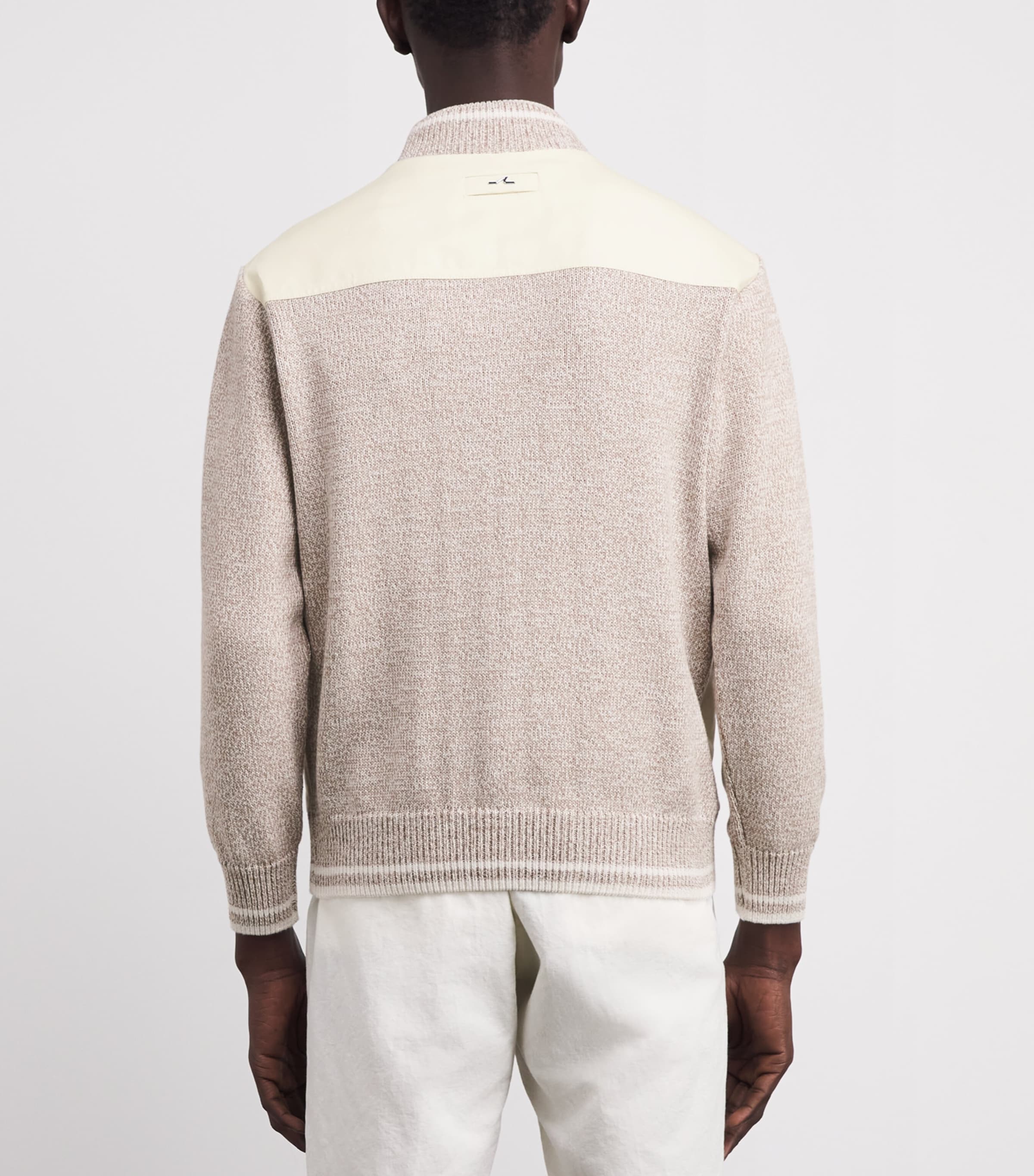 Linen-Cotton Hybrid Jacket 109 BICOLORE BIANCO Image 4