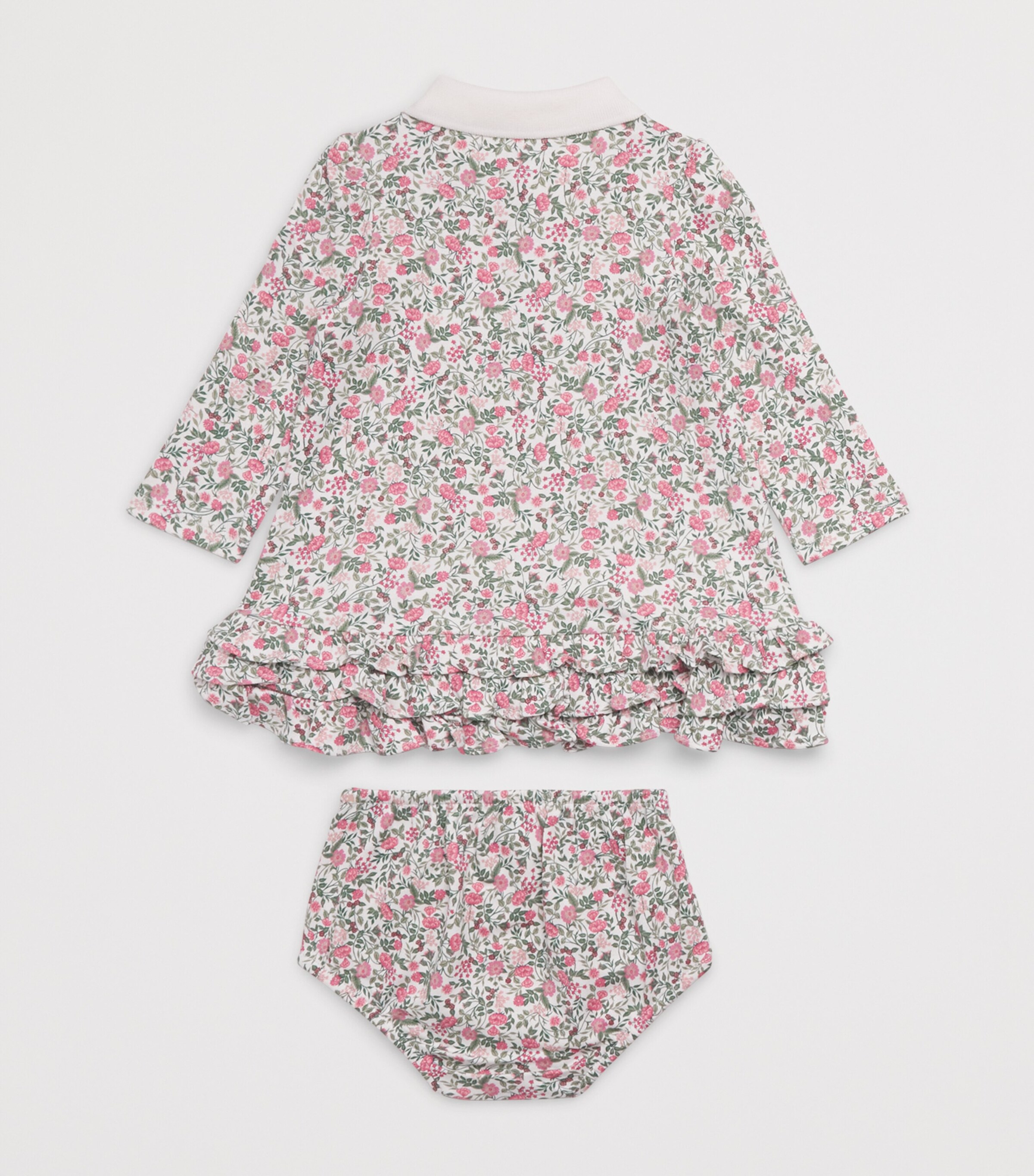 Ralph Lauren Kids Cotton Floral Dress and Bloomers Set (3-24 Months) Image 2