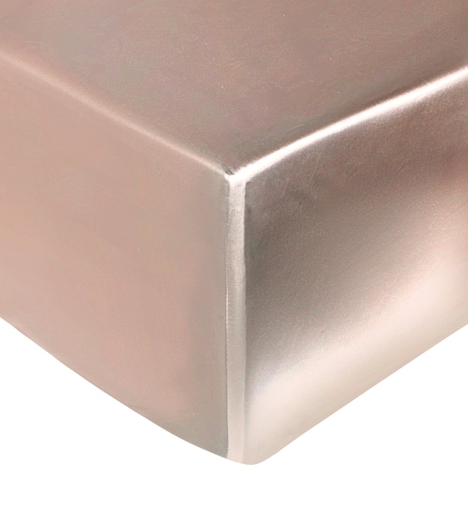 Silk Super King Fitted Sheet (180cm x 200cm) BLUSH Image 2