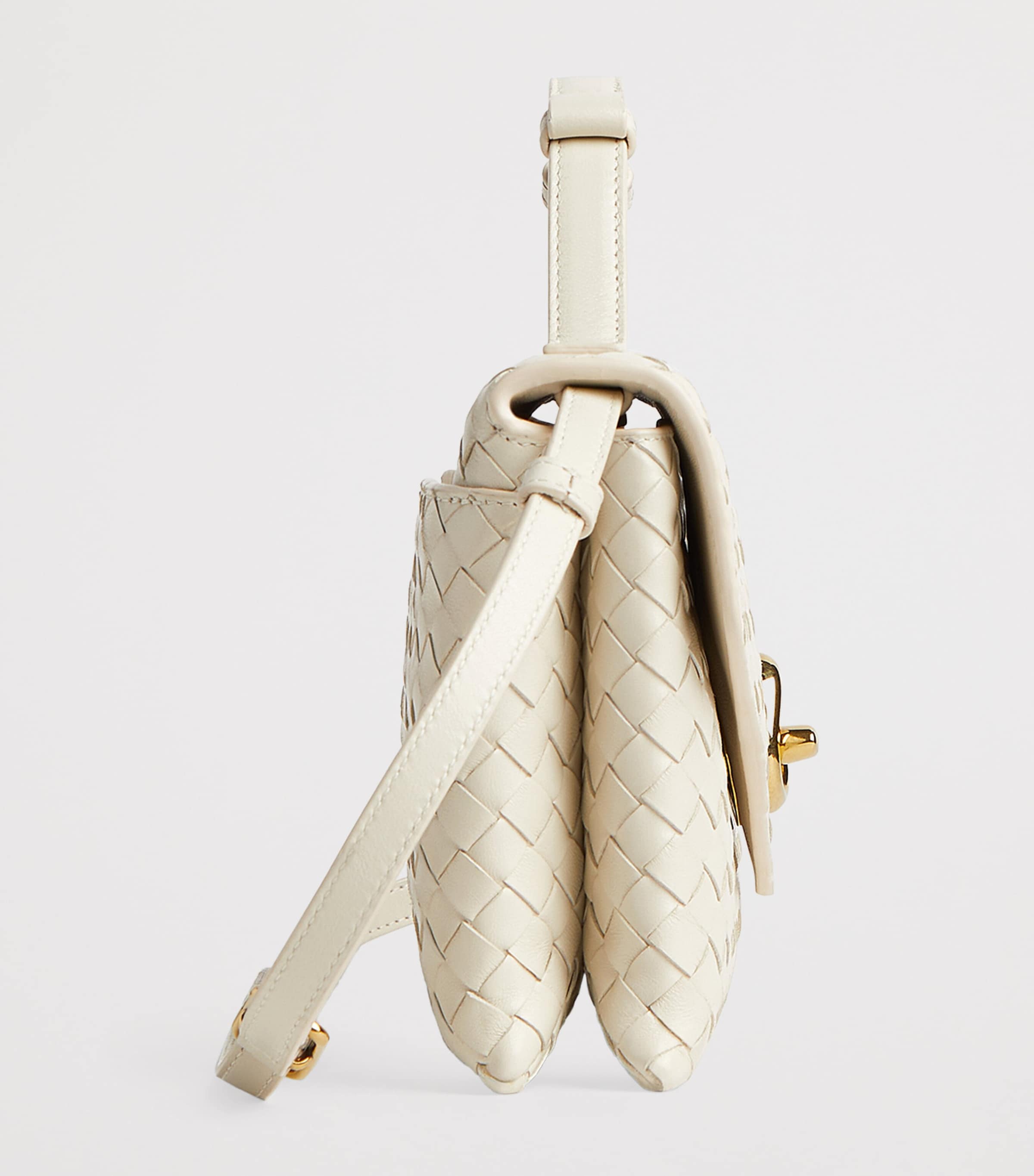 Bottega Veneta Leather Knot Lock Top-Handle Bag Image 4