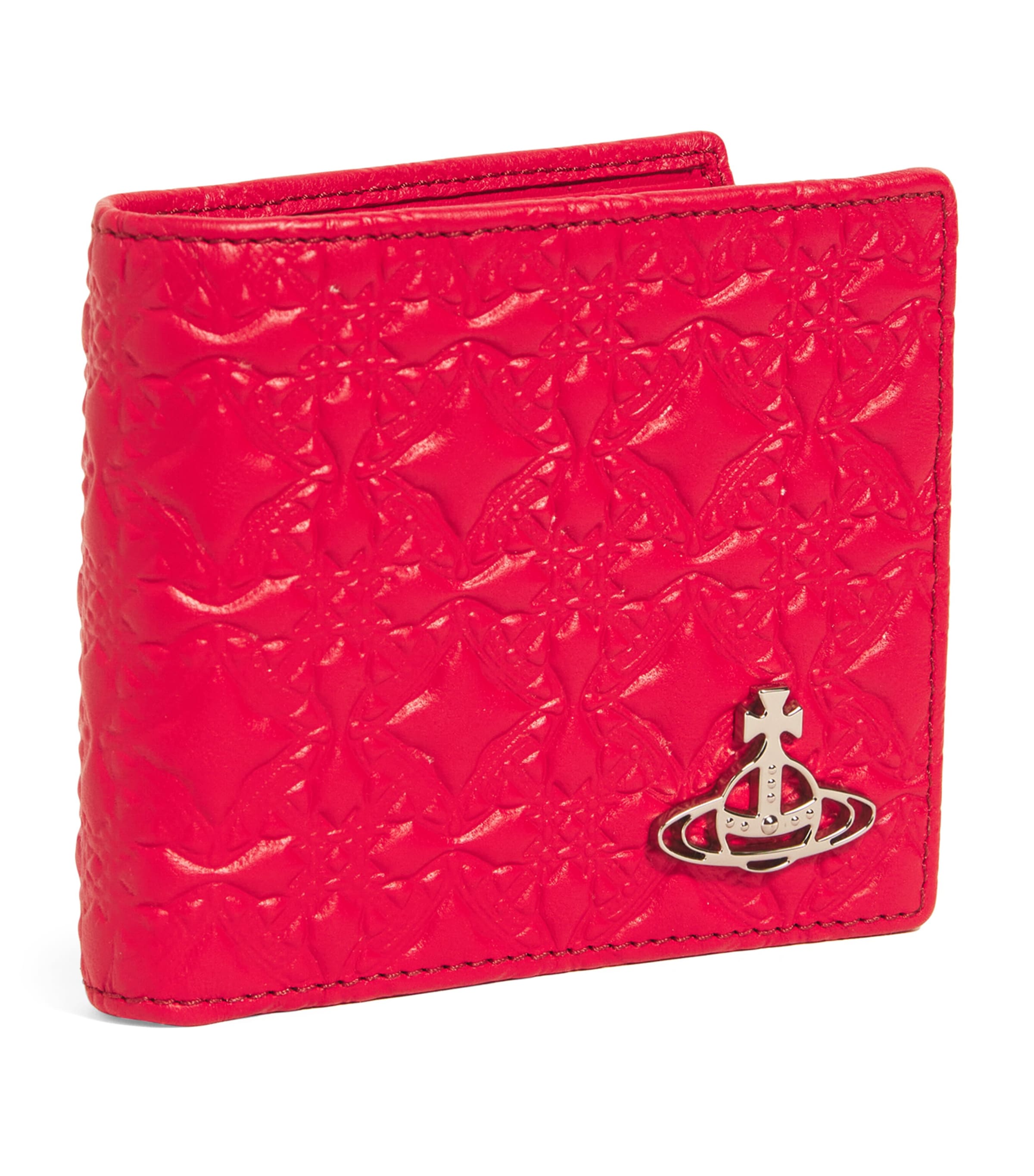 VIVIENNE WESTWOOD EMBOSSED LEATHER ORB WALLET 