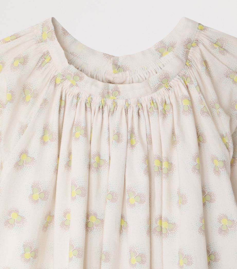 Bonpoint Cotton Floral Dress (10-14 Years) Imp Anis Image 3