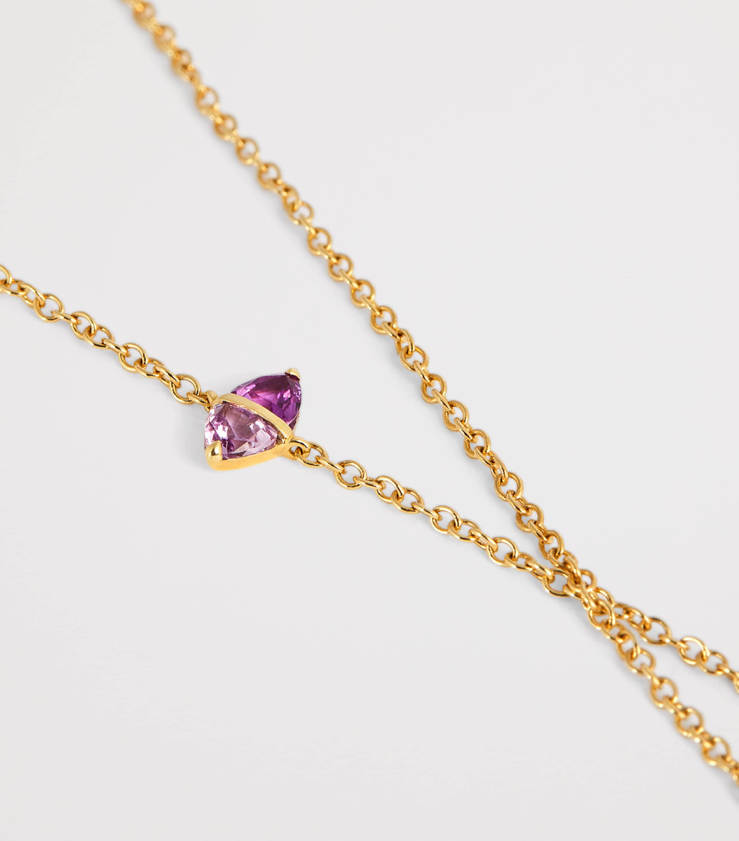 Yellow Gold and Pink Sapphire Tilly Necklace YELLOW GOLD Image 4