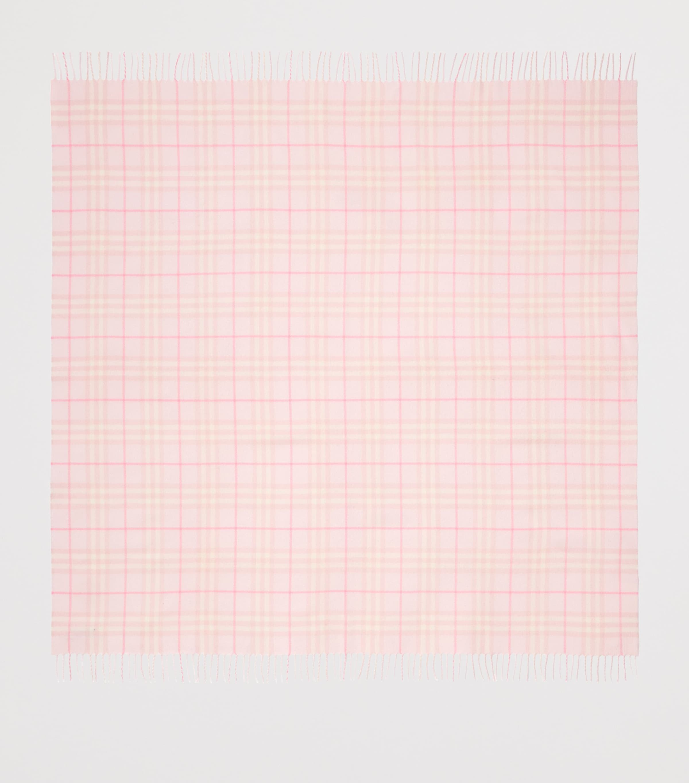 Burberry Kids Wool Check Blanket (90cm x 90cm) Ice Pink Ip Check Image 2