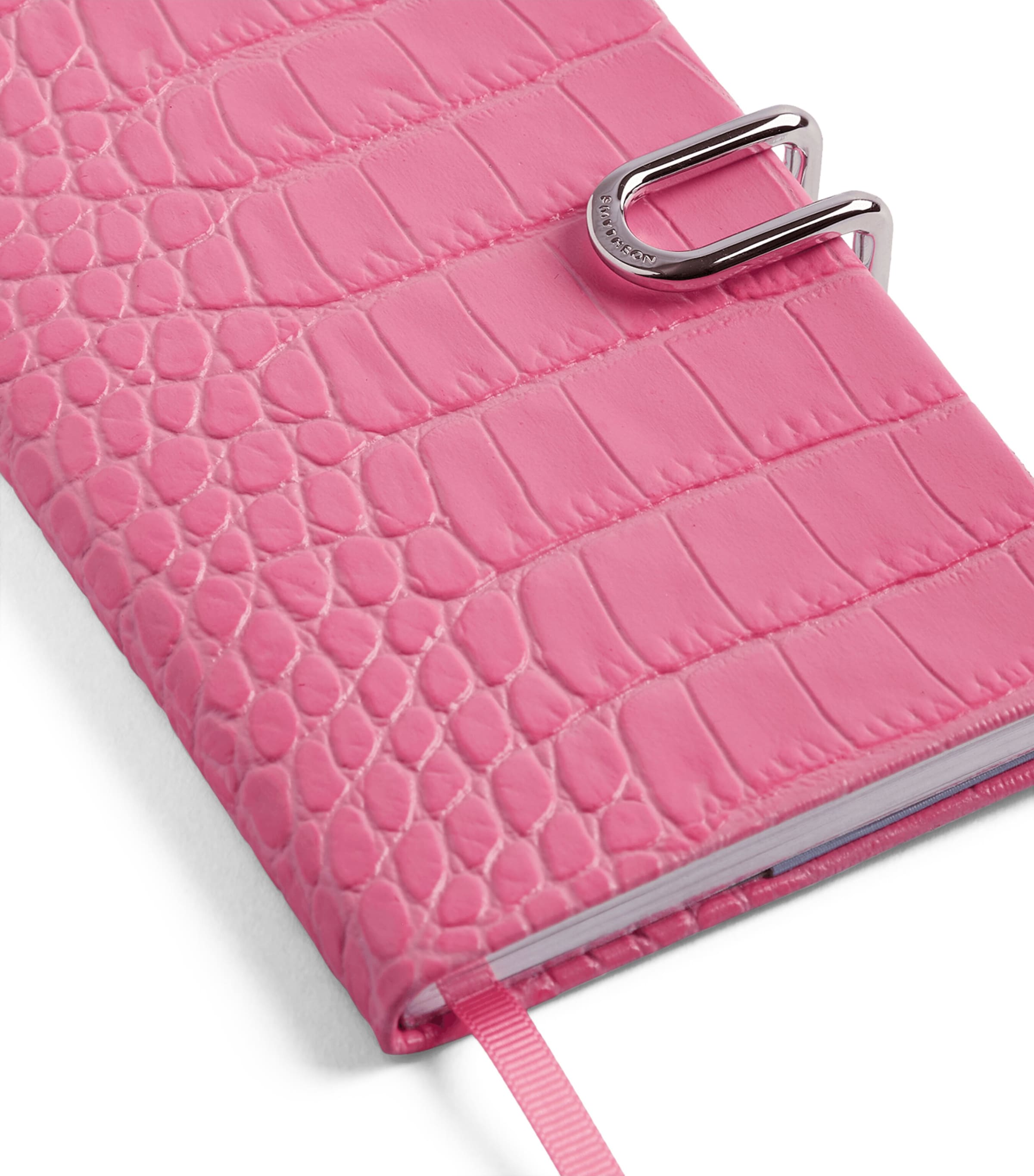 Smythson Leather Panama Weekly Diary 2027 Flamingo Image 5