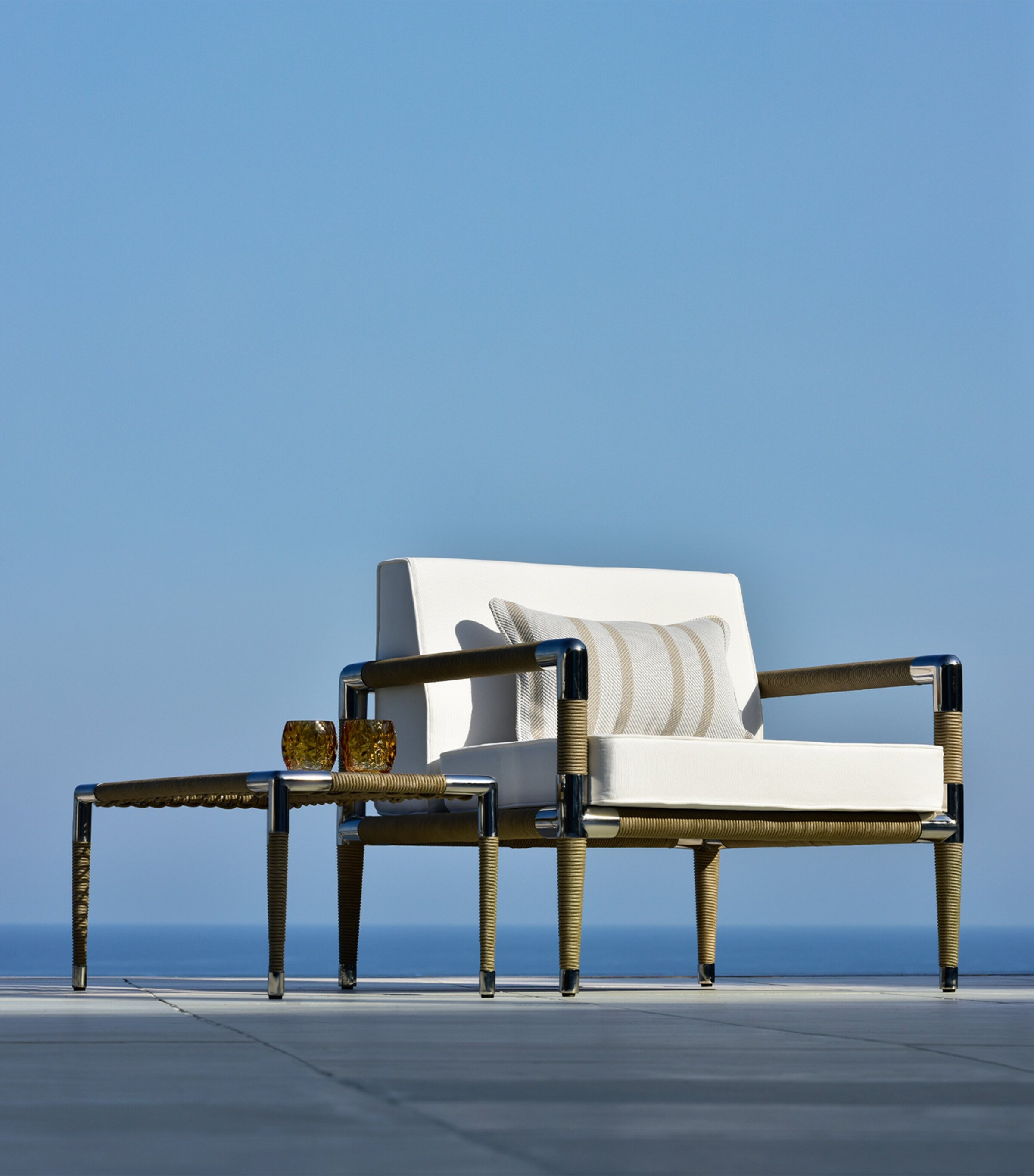 Marina Outdoor Armchair WHITE Image 7