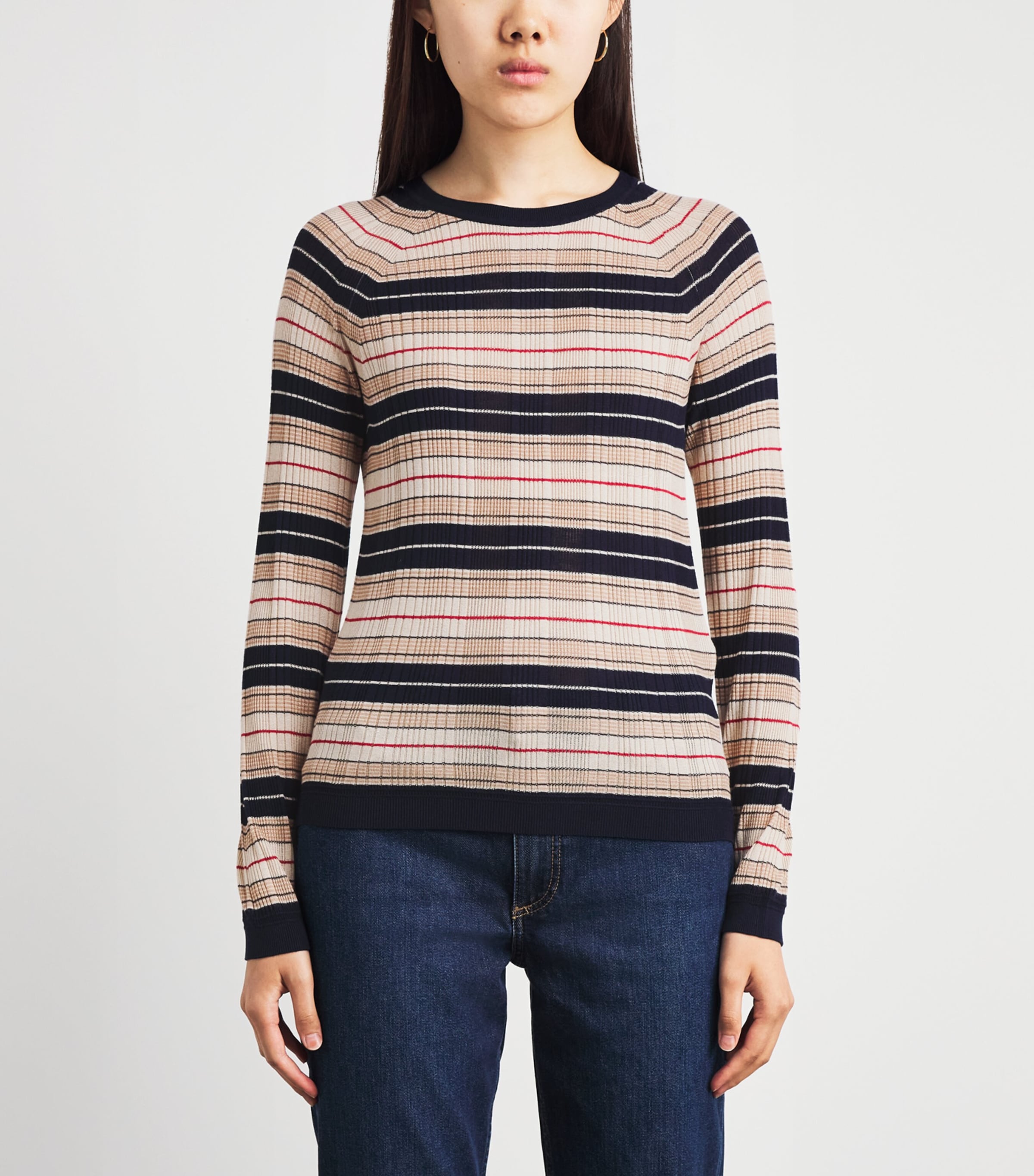 Rag & Bone Womens Crew-Neck Teresa Sweater Nvymt Image 4
