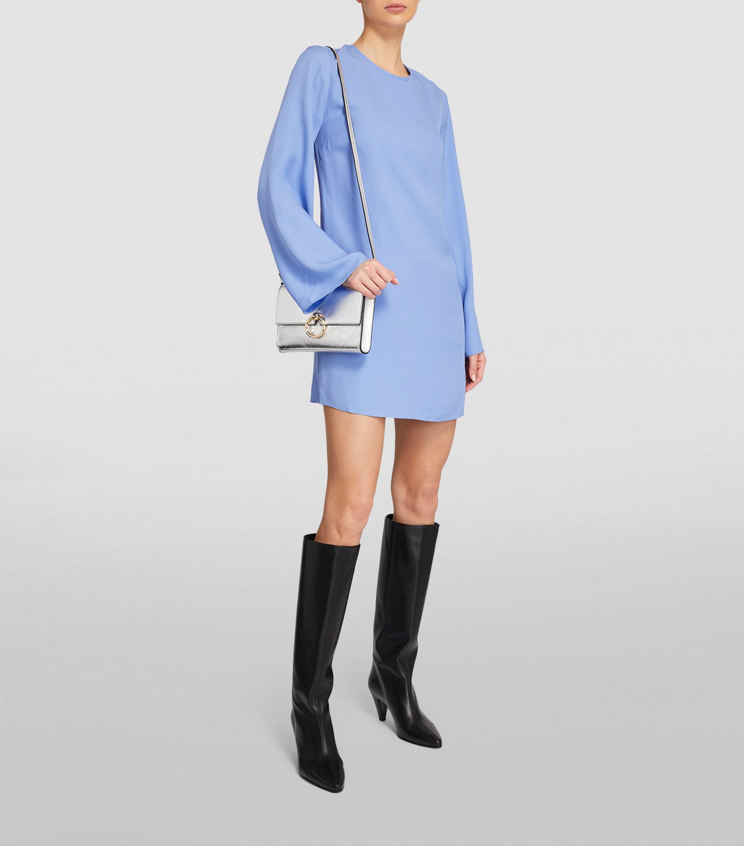 Leather Heeled Boots 75 BLACK Image 4