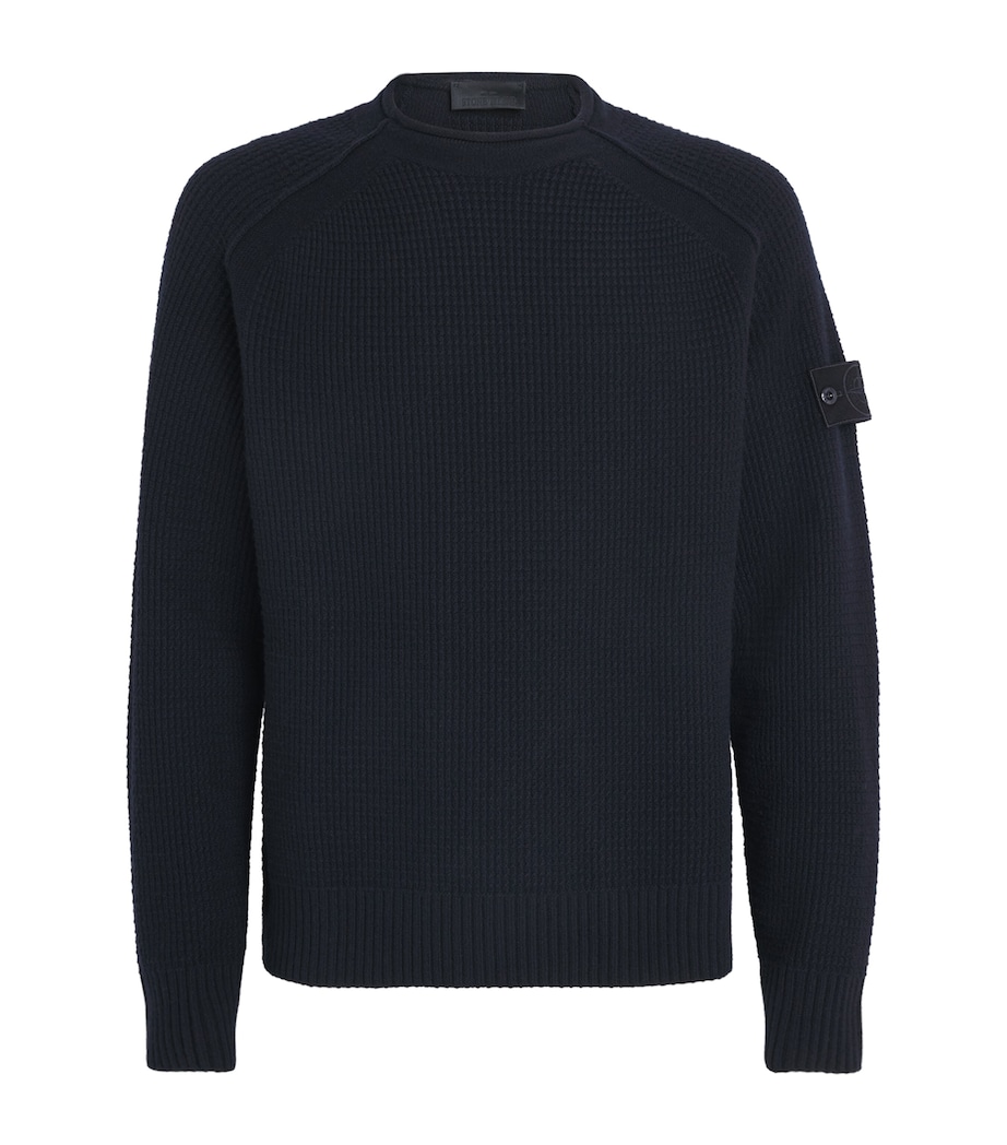 GHOST PIECE Virgin Wool Cable-Knit Sweater V0020 Image 1