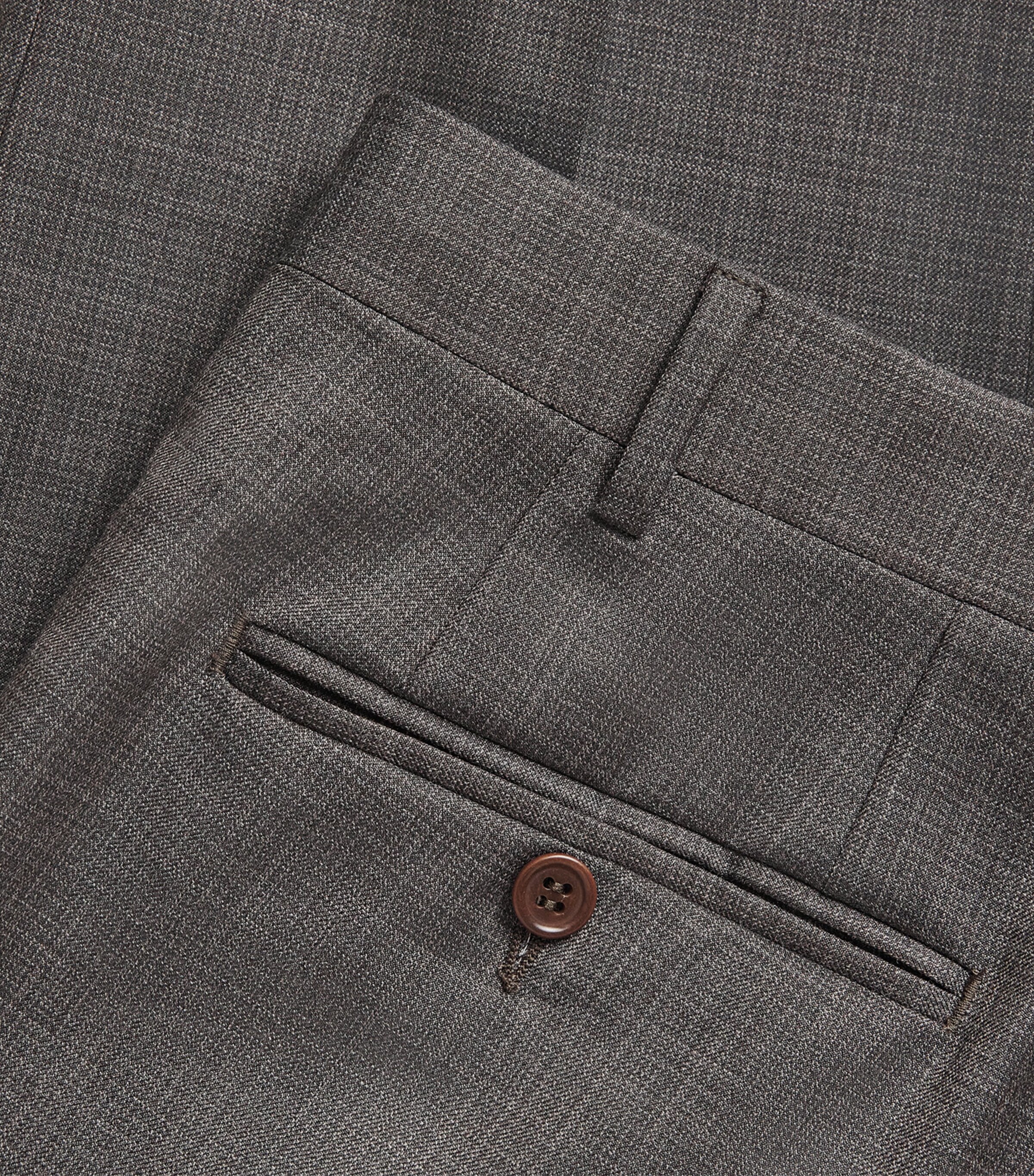 Canali Mens Wool Straight Trousers Image 5