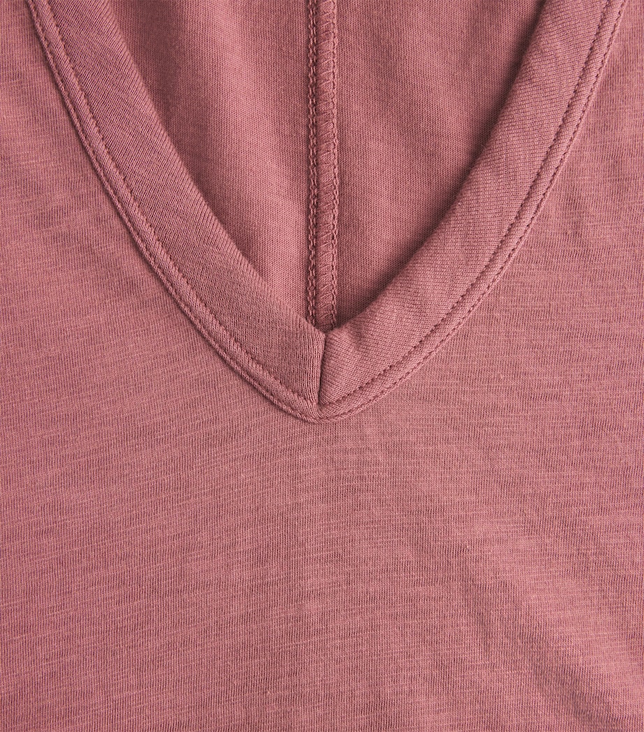 Rag & Bone Womens Cotton The Slub Vee T-Shirt Dpmve Image 6
