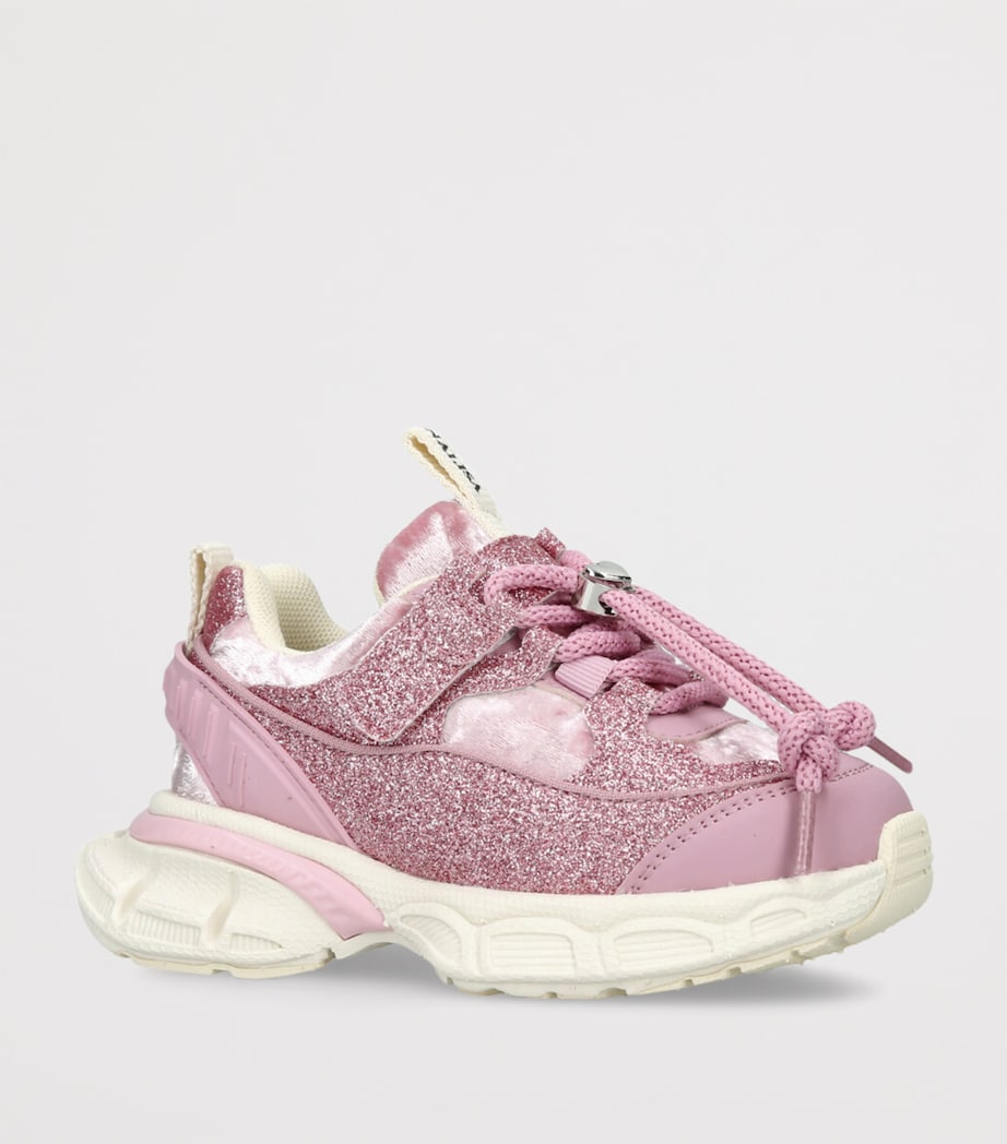 Leather Charm Sneakers PINK Image 3
