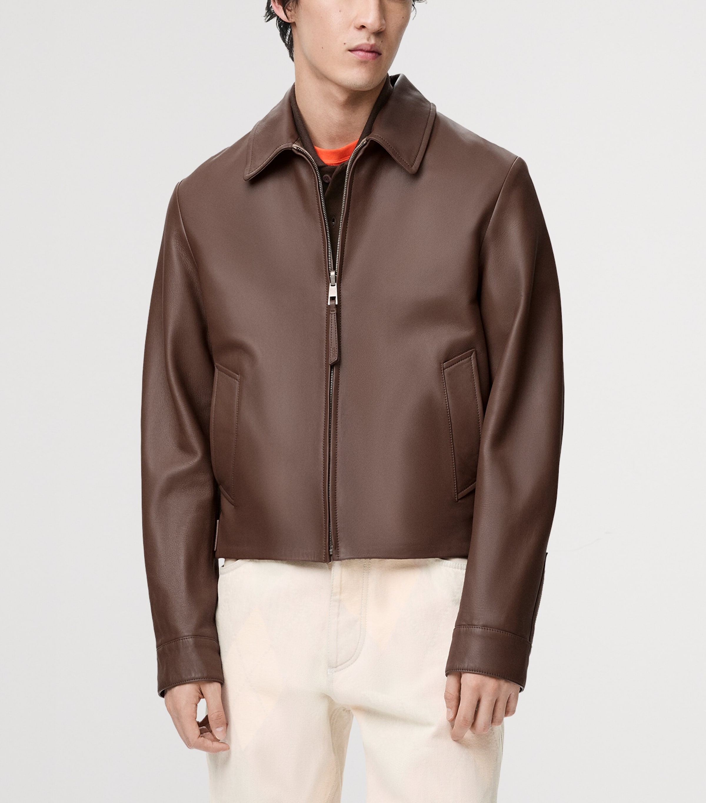 Reversible Leather Jacket TAUPE Image 3