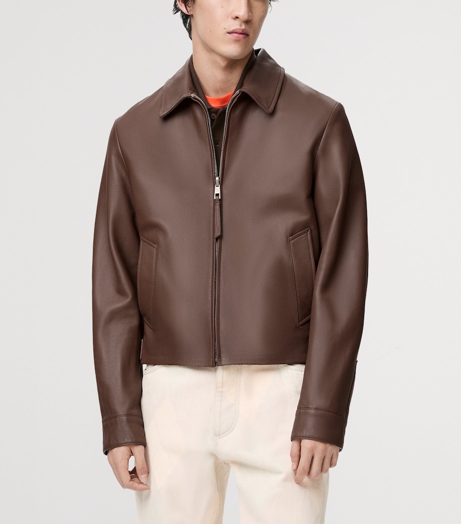 Reversible Leather Jacket TAUPE Image 3