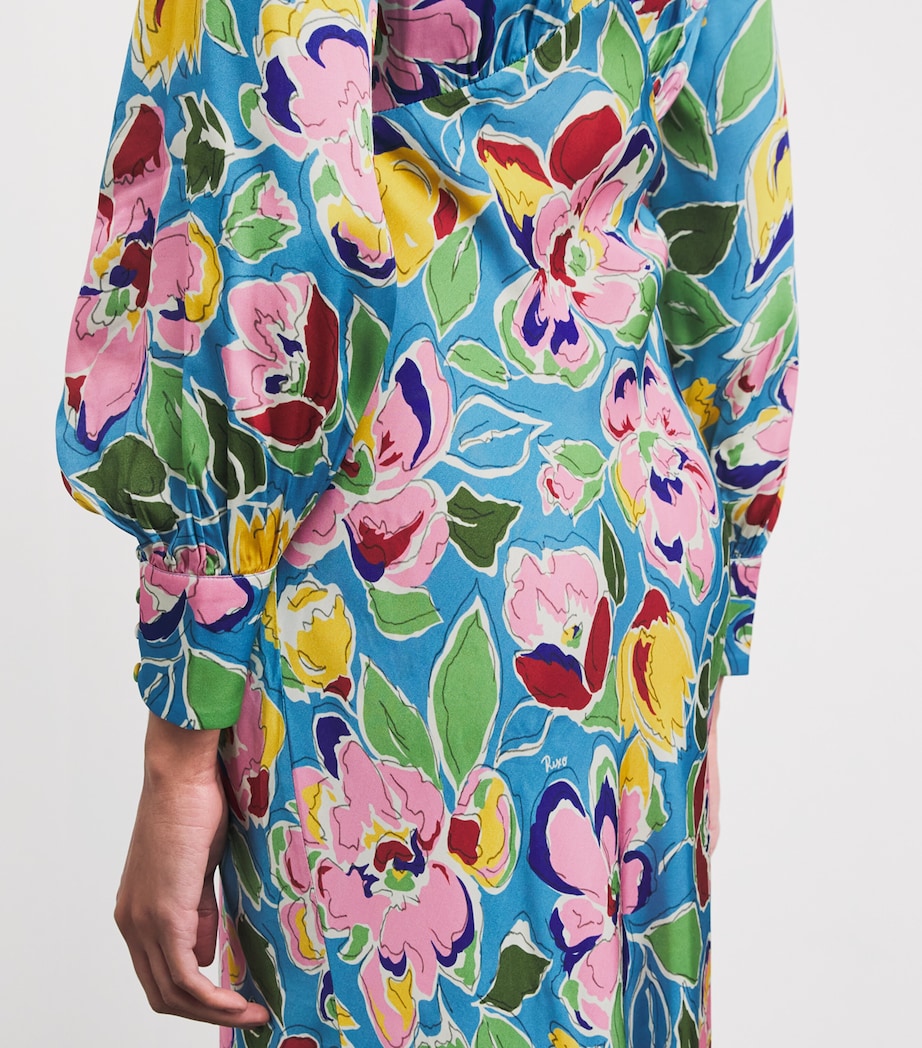 Floral Marni Midi Dress JEANNIE BLOOM SKY Image 6