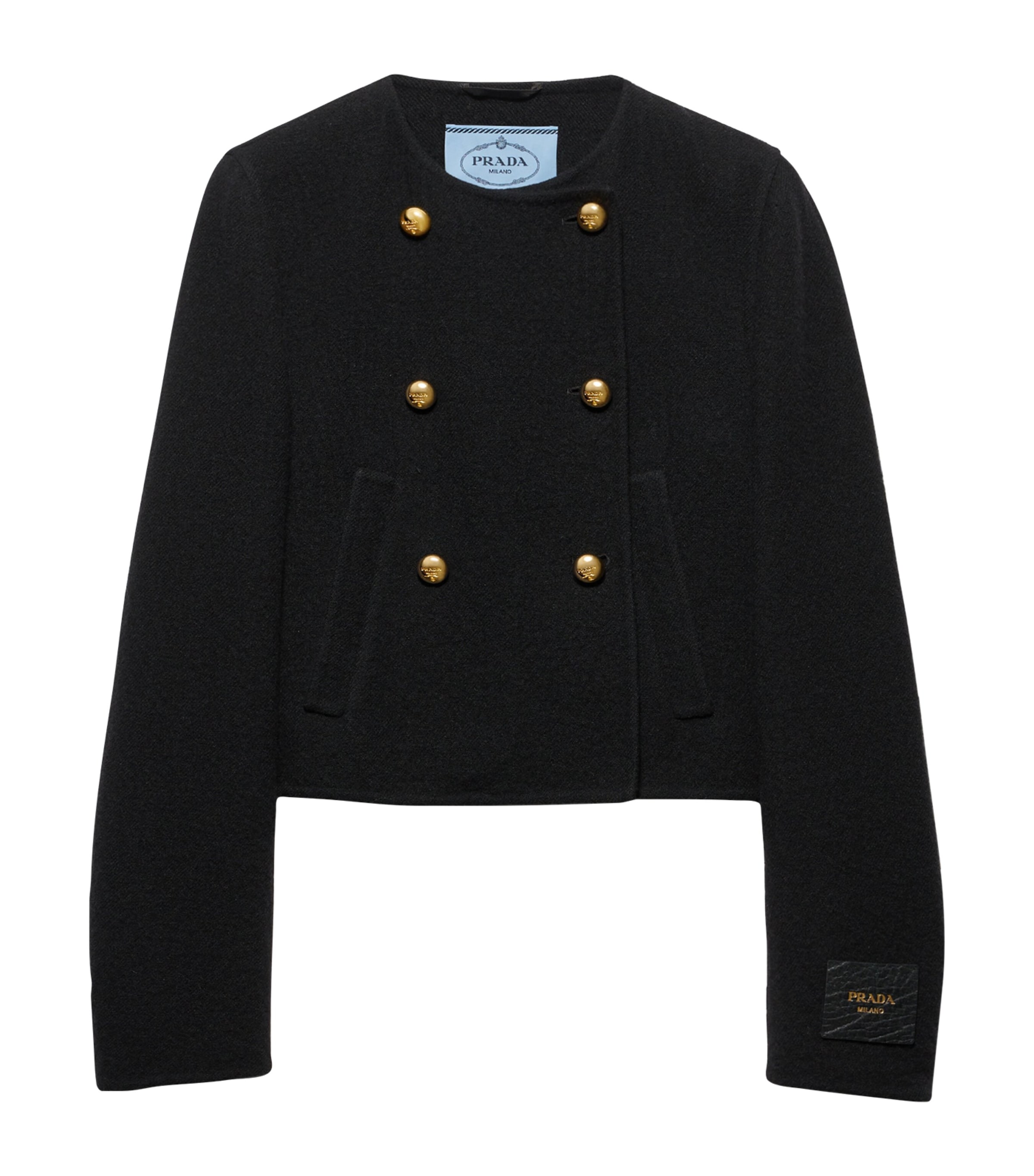 Wool-Blend Double-Breasted Jacket F0002 Image 1