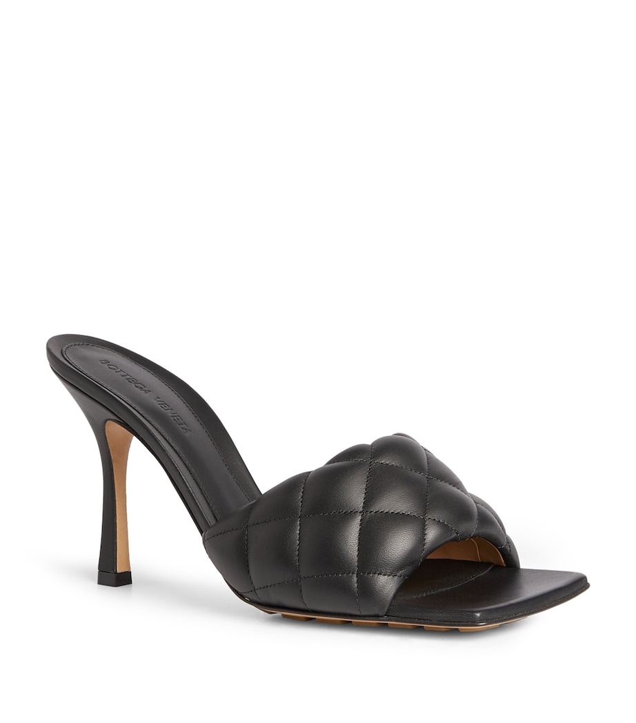 Leather Padded Mules 90 NERO/NERO Image 5