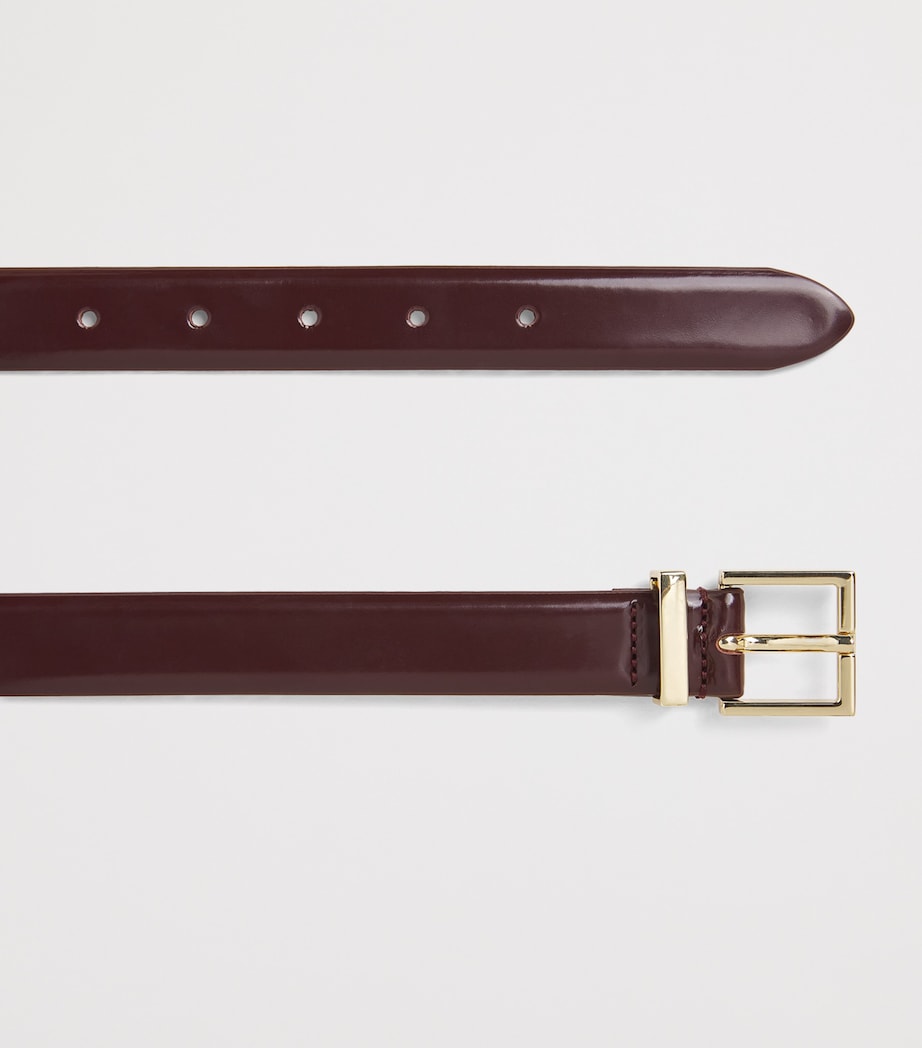 Leather Belt BORDEAUX Image 4