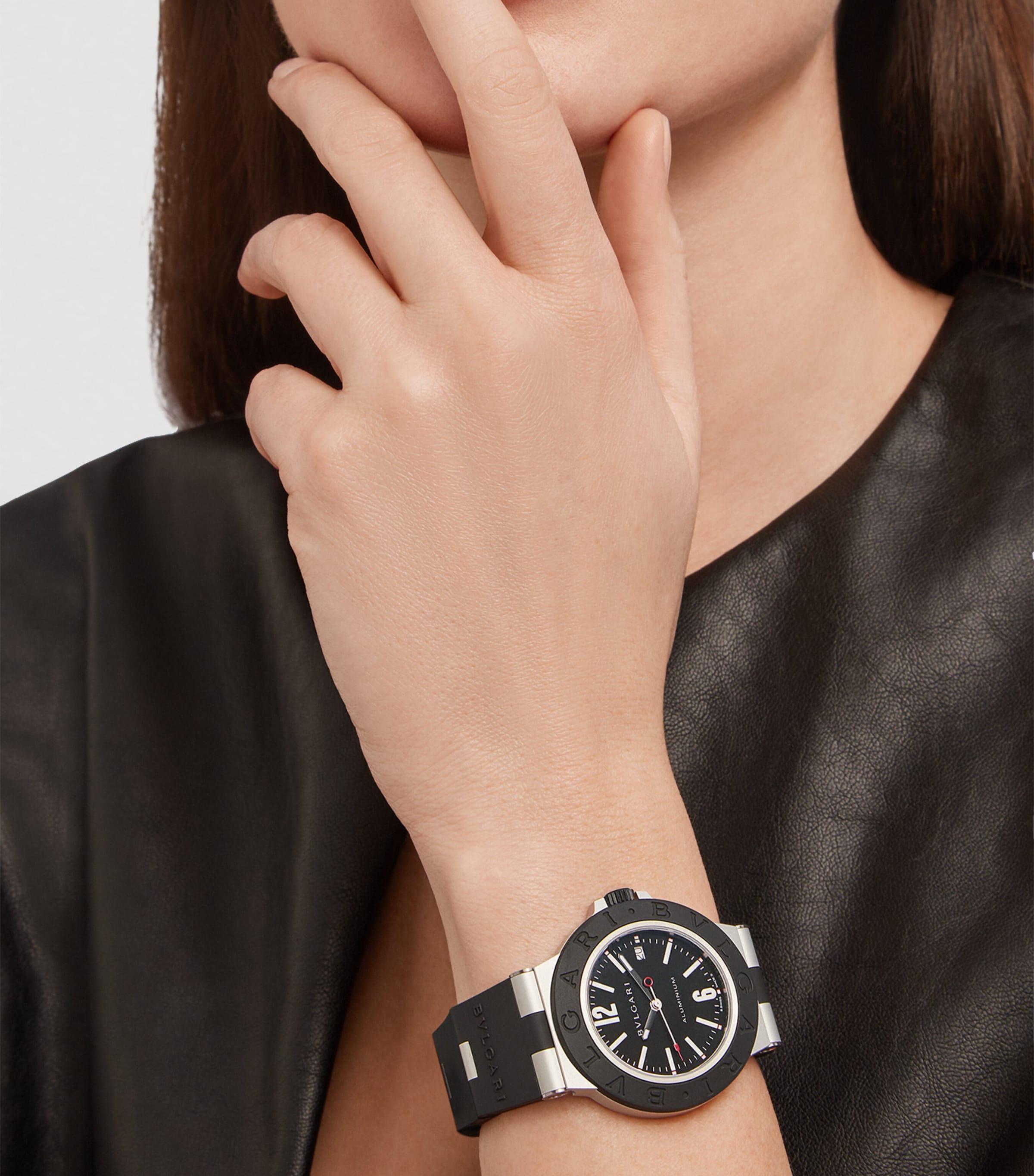 BVLGARI Aluminium Titanium Watch 40mm BLACK Image 5