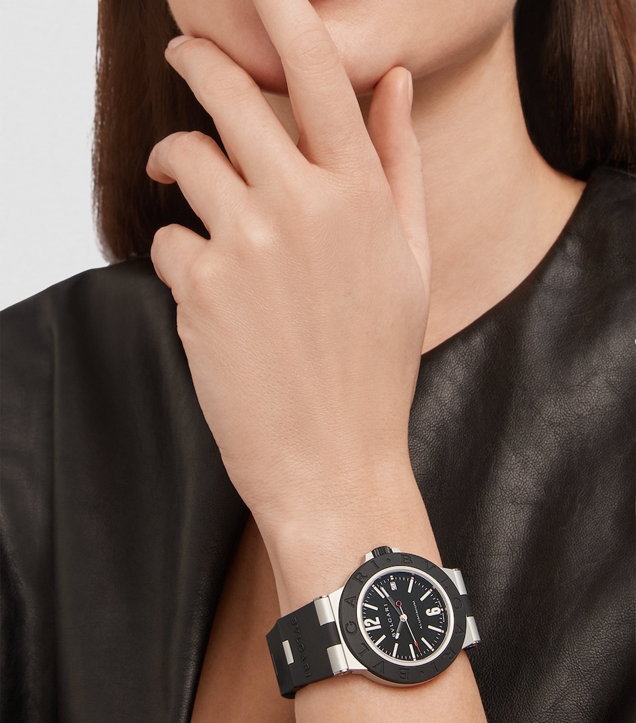 BVLGARI Aluminium Titanium Watch 40mm BLACK Image 5