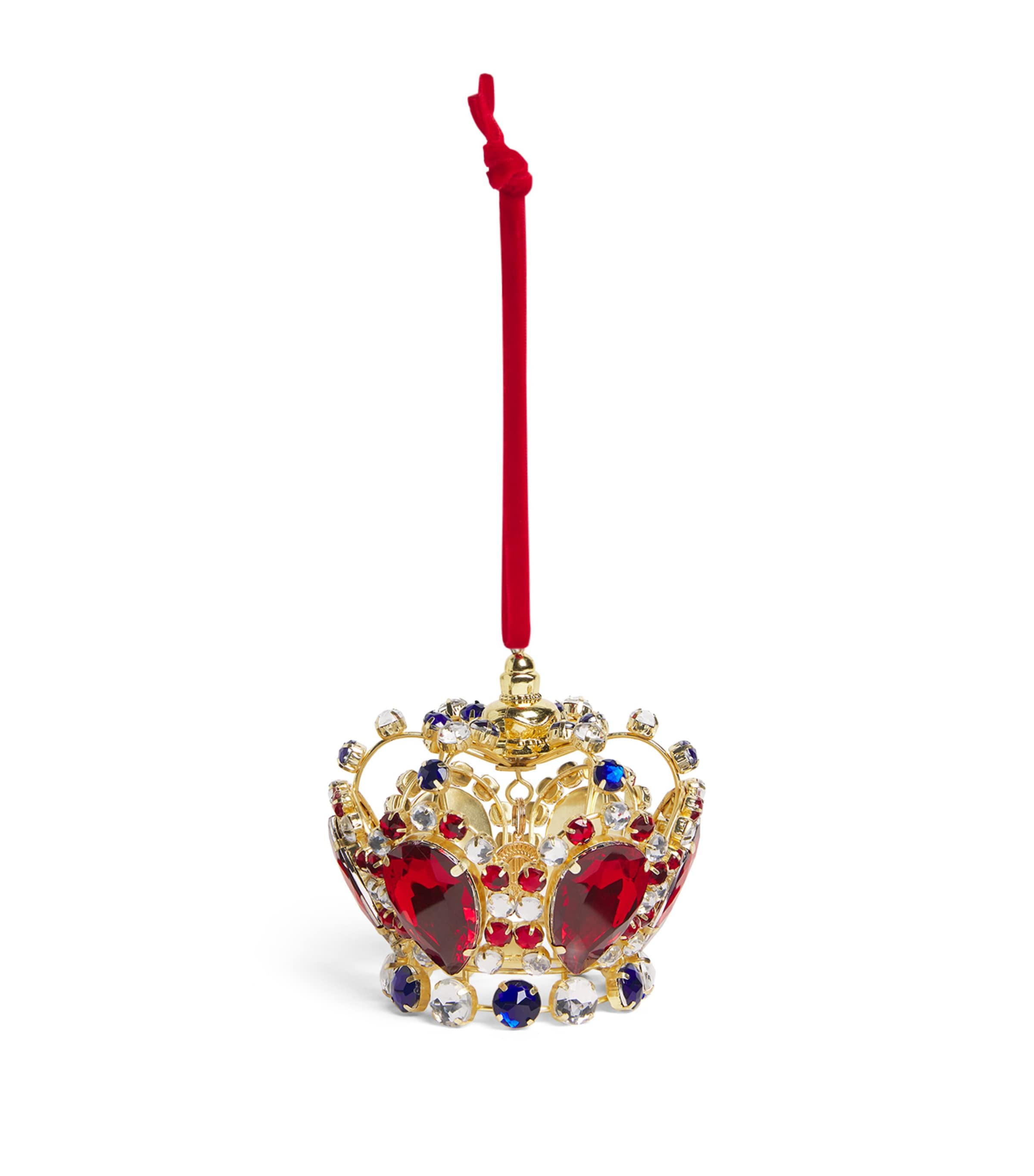 Harrods Embellished Crown Tree Decoration Image 1