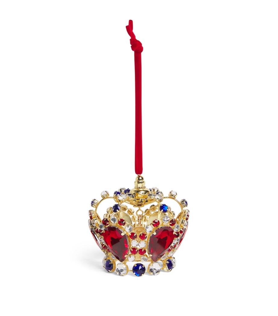 Harrods Embellished Crown Tree Decoration Image 1