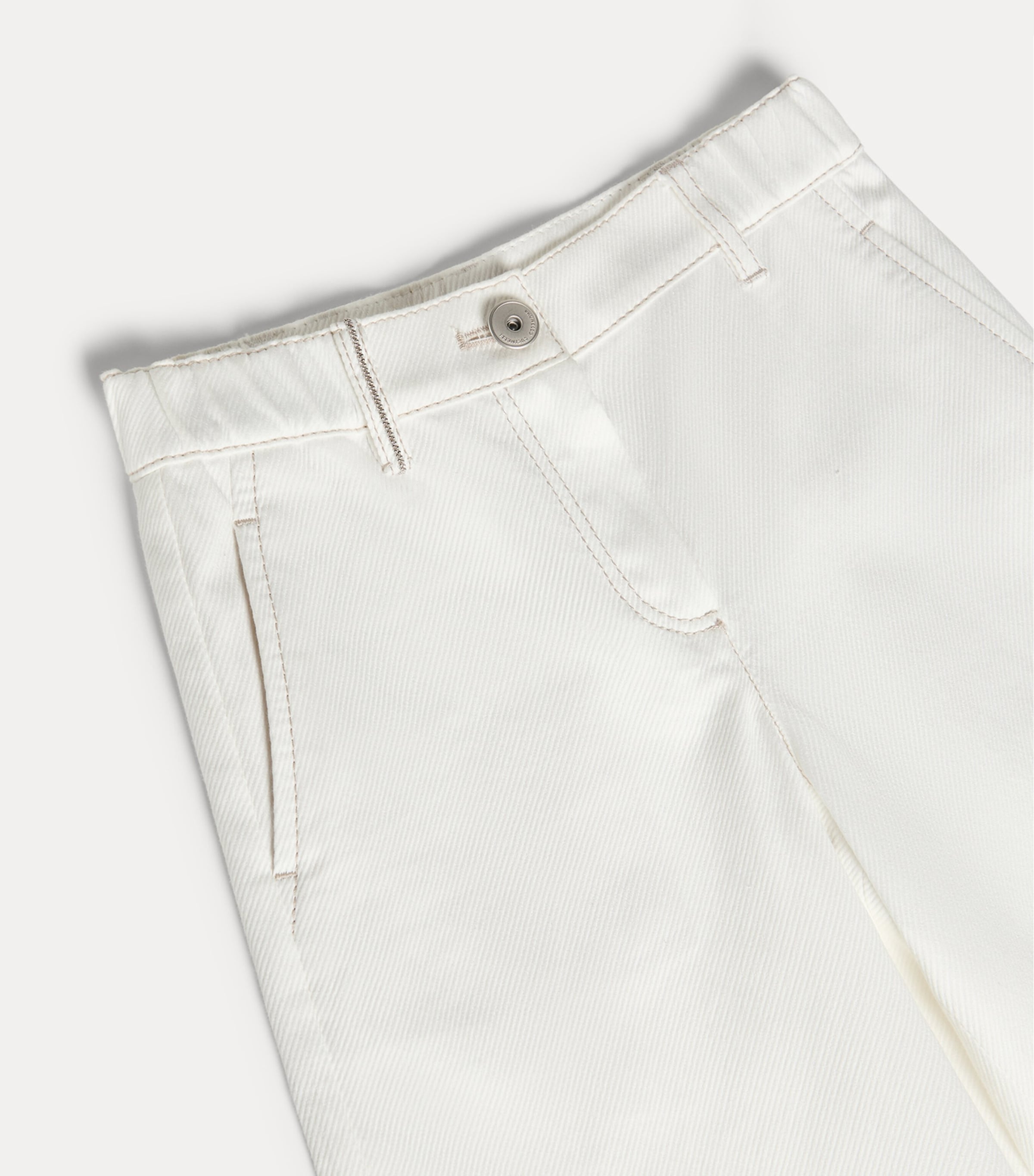 Brunello Cucinelli Kids Womens Wide-Leg Jeans (4-6 Years) Image 3