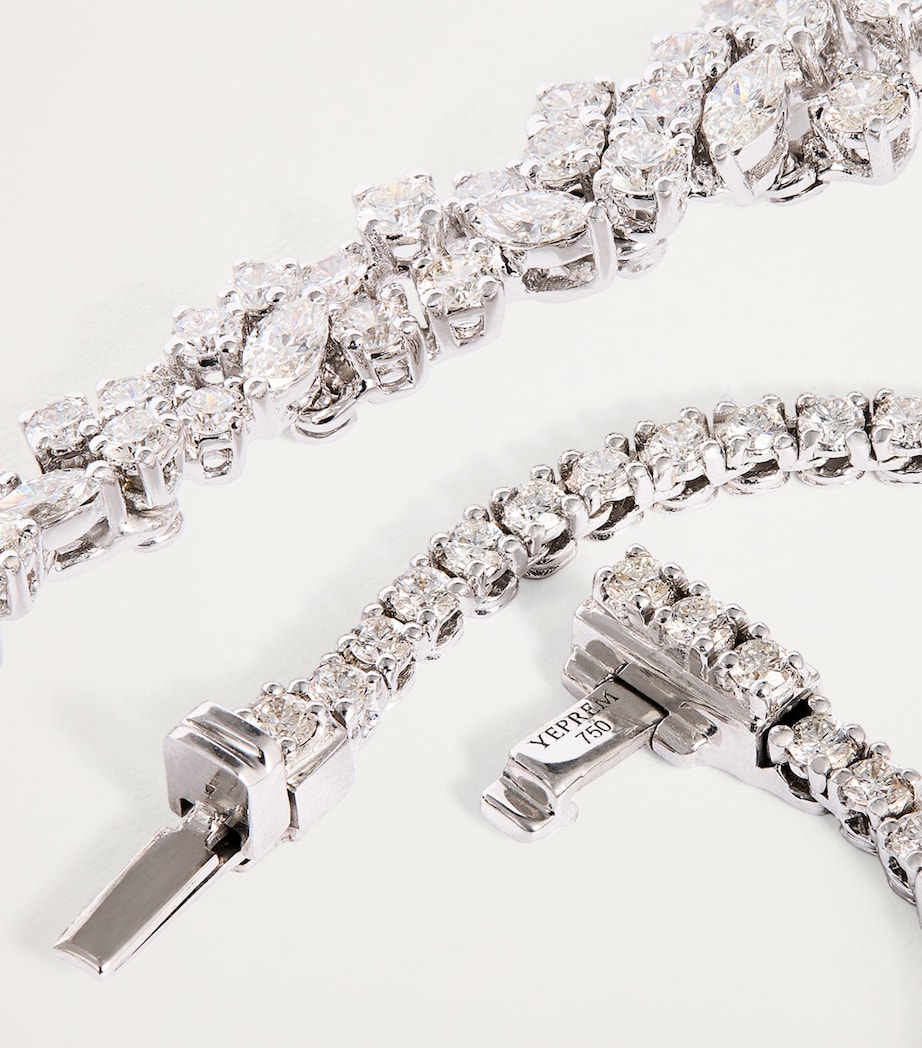 Yeprem White Gold and Diamond Y-Couture Statement Necklace White Gold Image 5