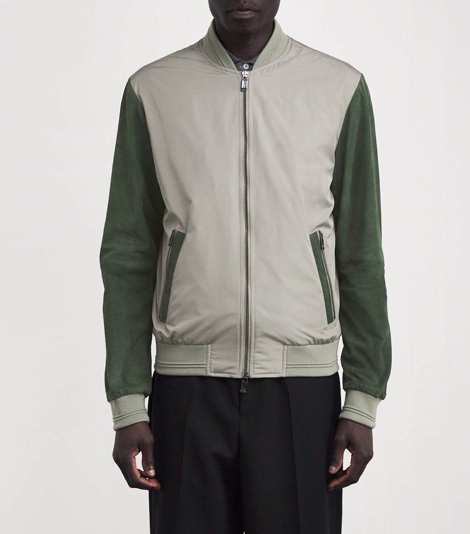Technical Bomber Jacket 60VERDE CHIARO Image 3