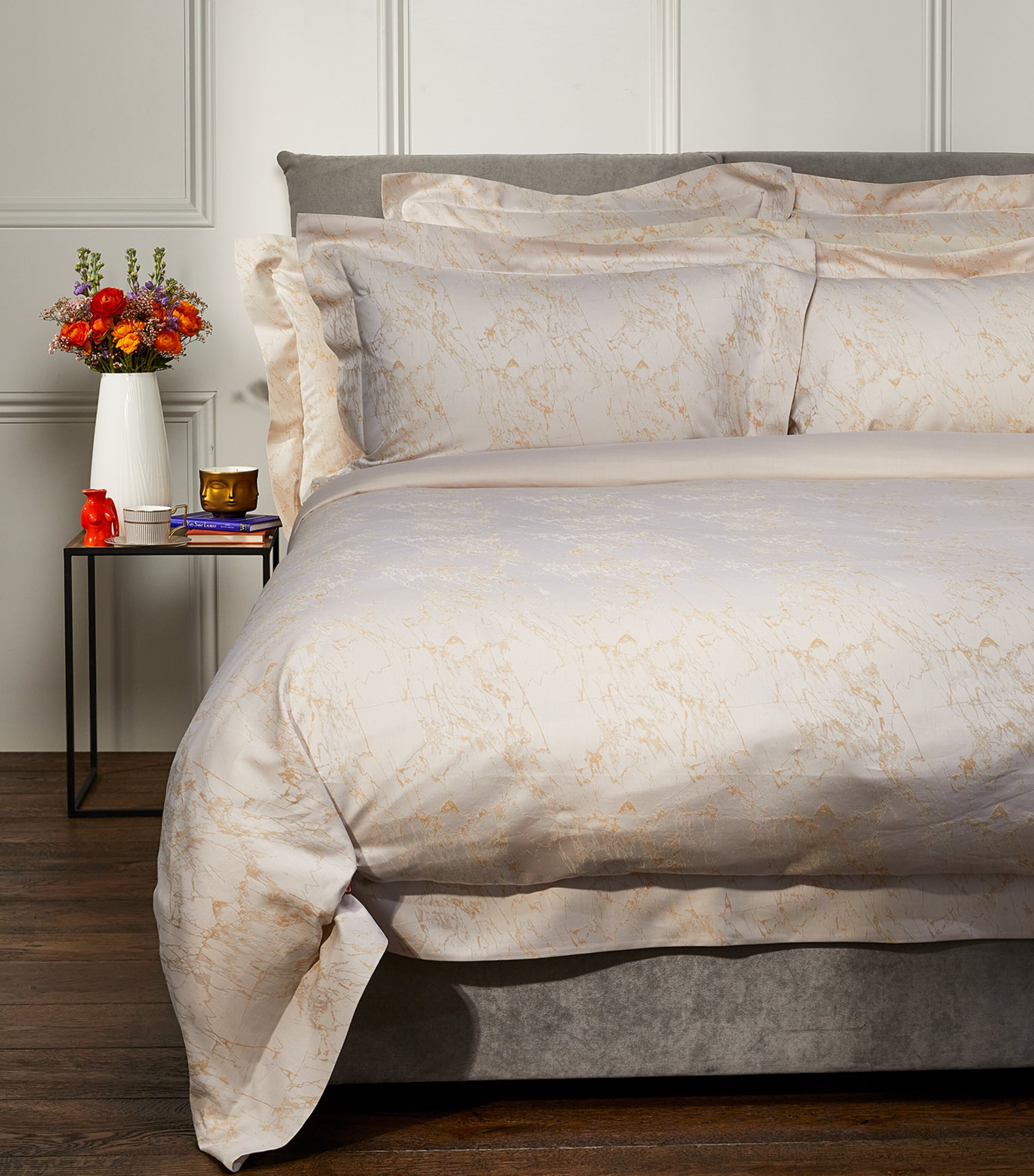 Celso De Lemos Parus King Duvet Cover In Pink