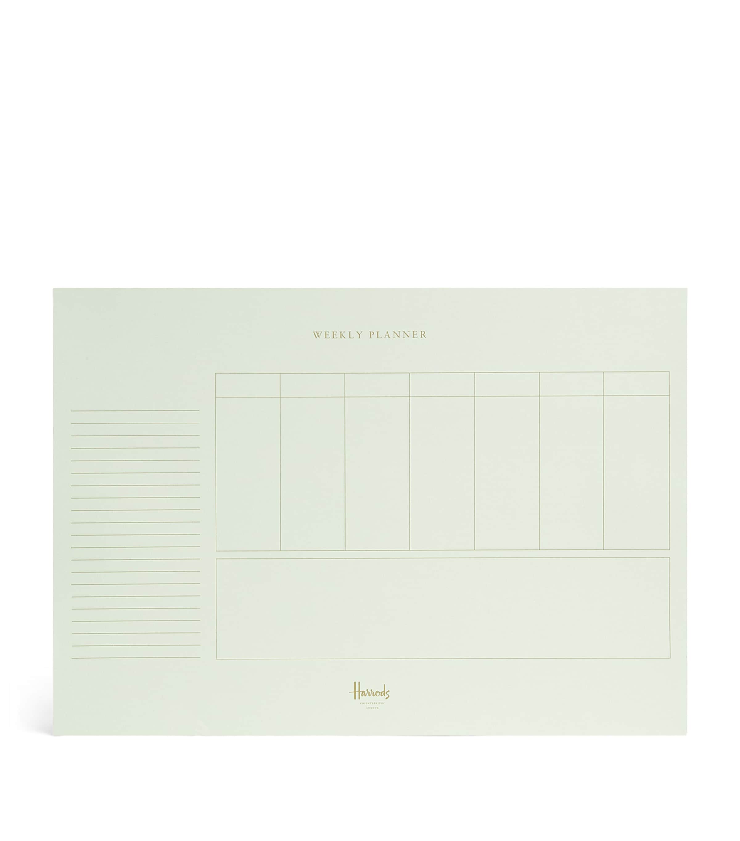 Harrods A4 Weekly Planner