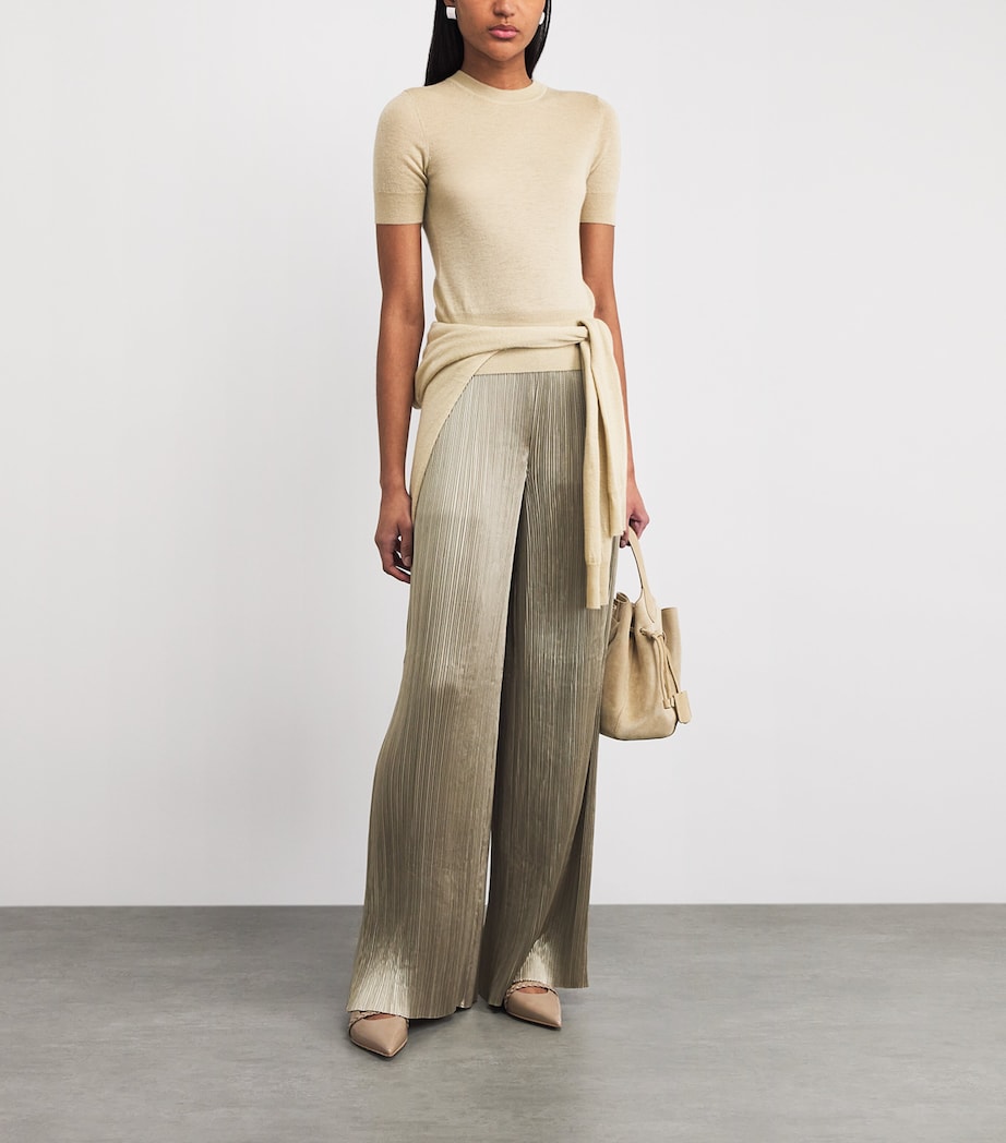Joseph Womens Cashmere Cashair T-Shirt Powder Image 2