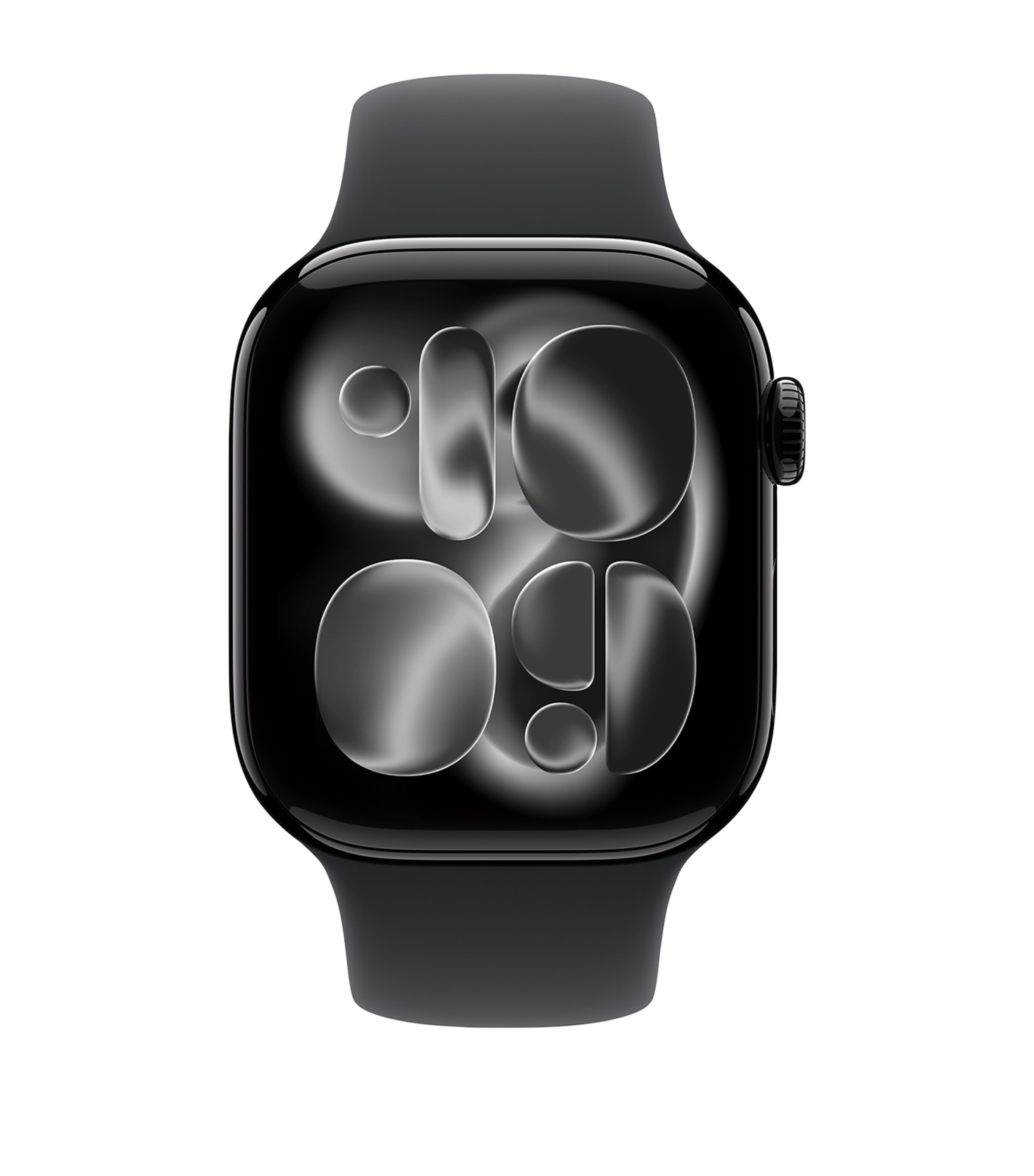 Apple Watch Series 11 - Aluminium with Black Sport Band, 42mm, Small/Medium JET BLACK Image 2