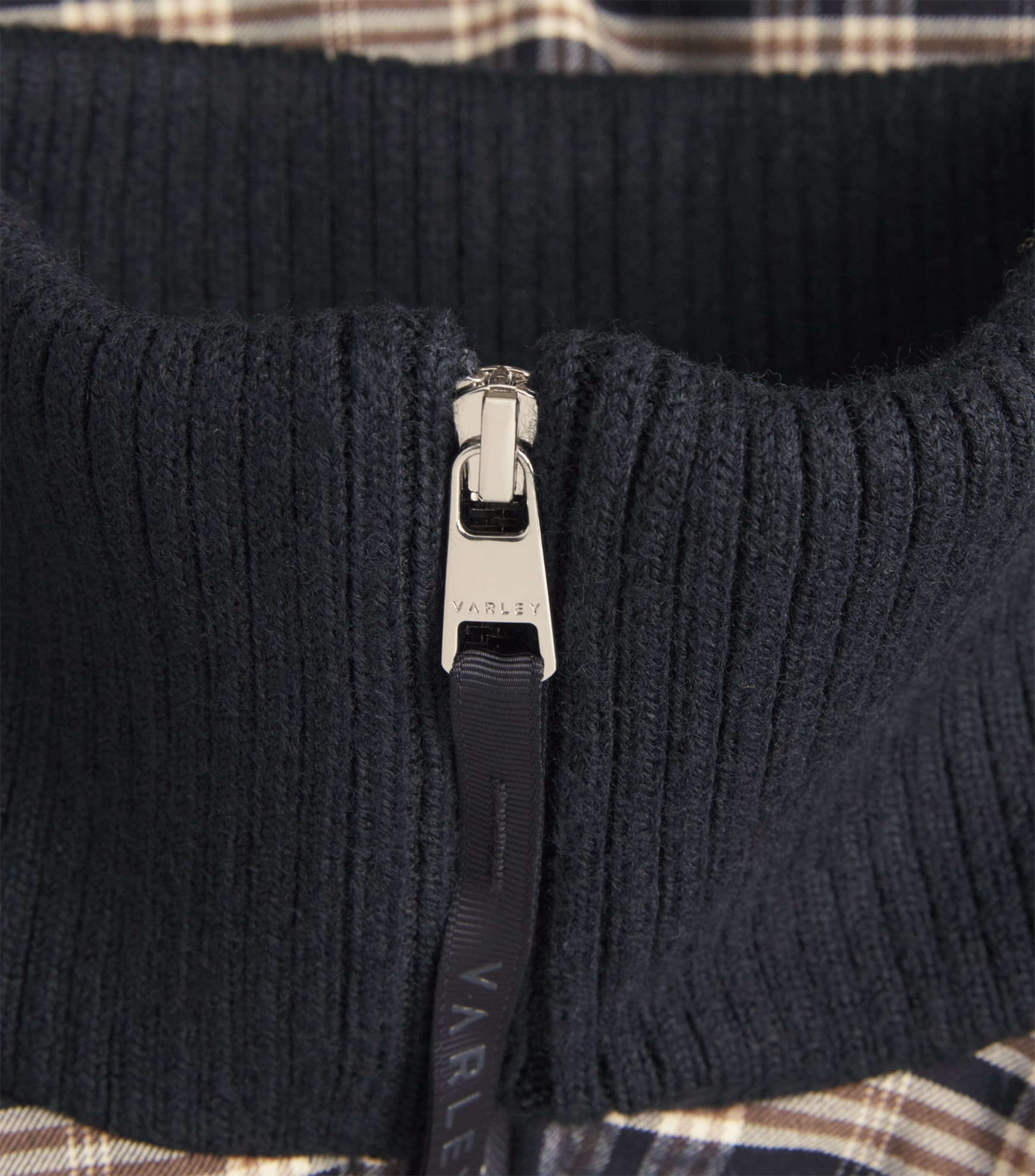 Brushed-Flannel Check Bryony Puffer Jacket NAVY CHECK Image 5