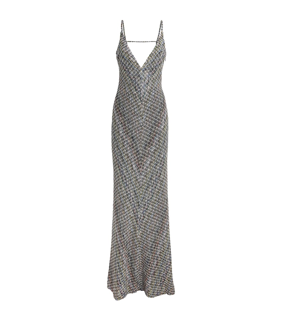 Missoni Womens Snake Print Maxi Dress Smspw Light Multiclr Image 1