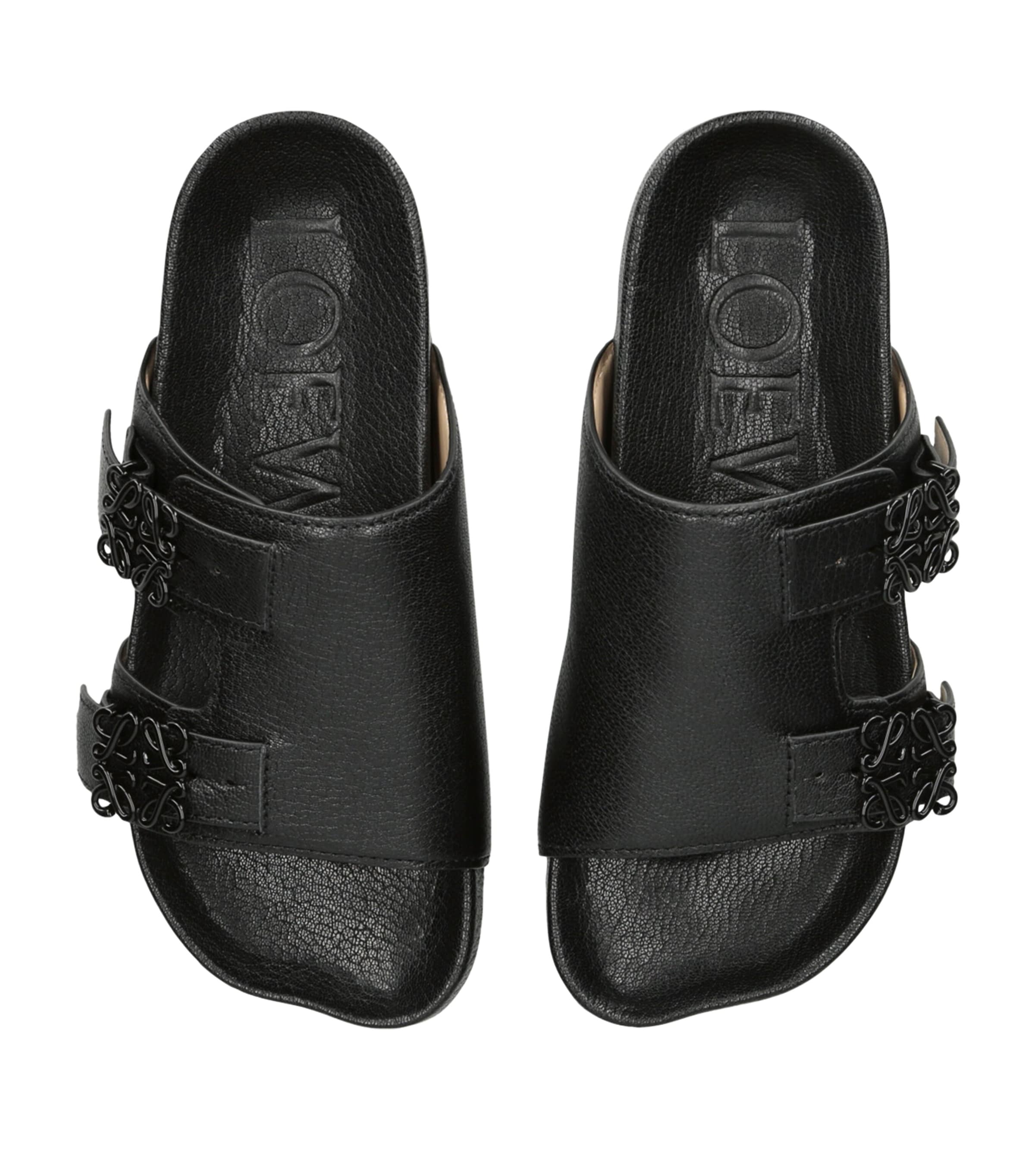 Leather Ease Sandals BLACK Image 4