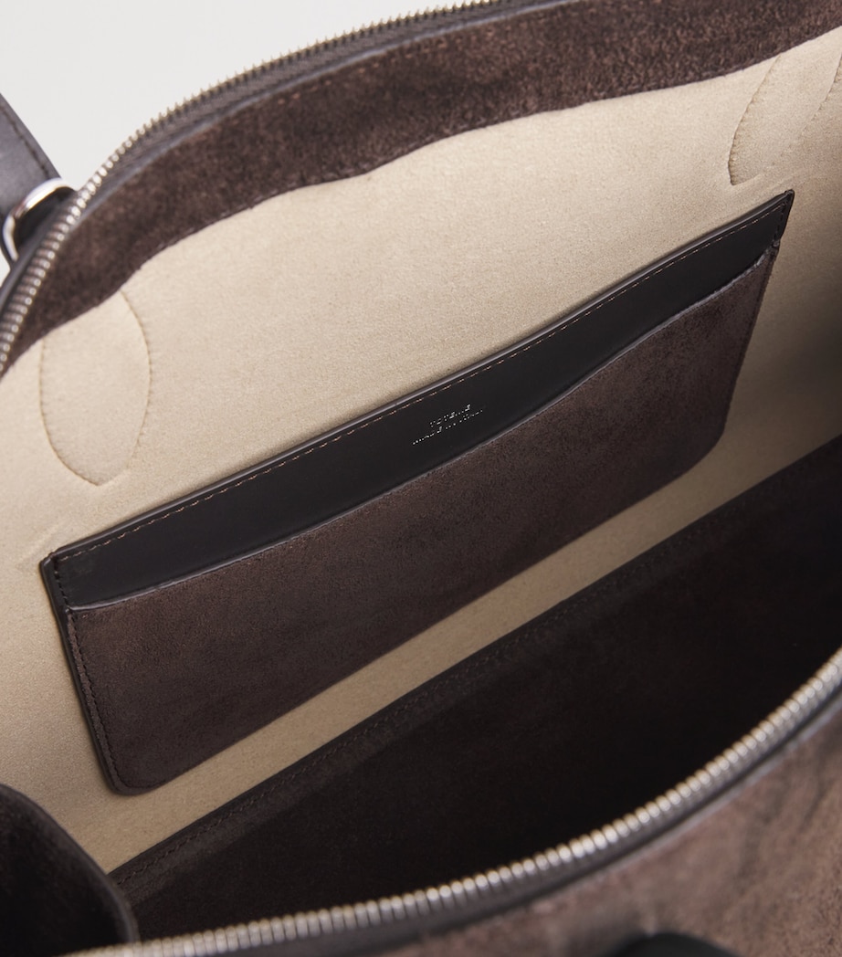 Toteme Womens Medium Suede Day Shoulder Bag Brown Image 5