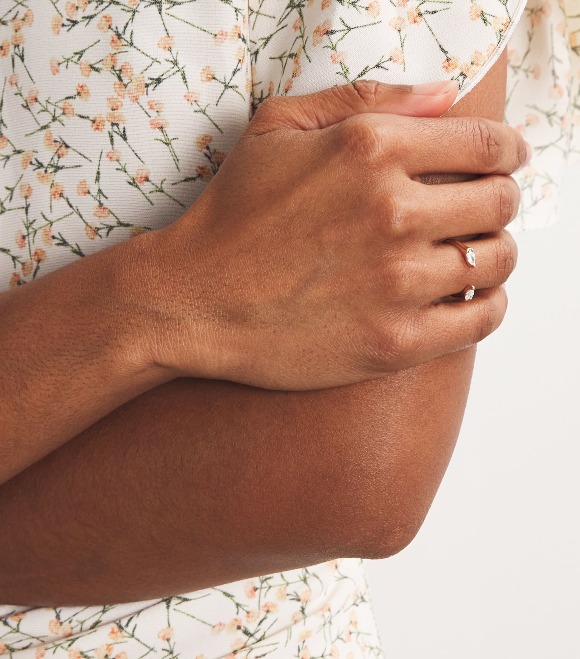 Rose Gold and Diamond Orbit Ring (Size 6) ROSE GOLD Image 2