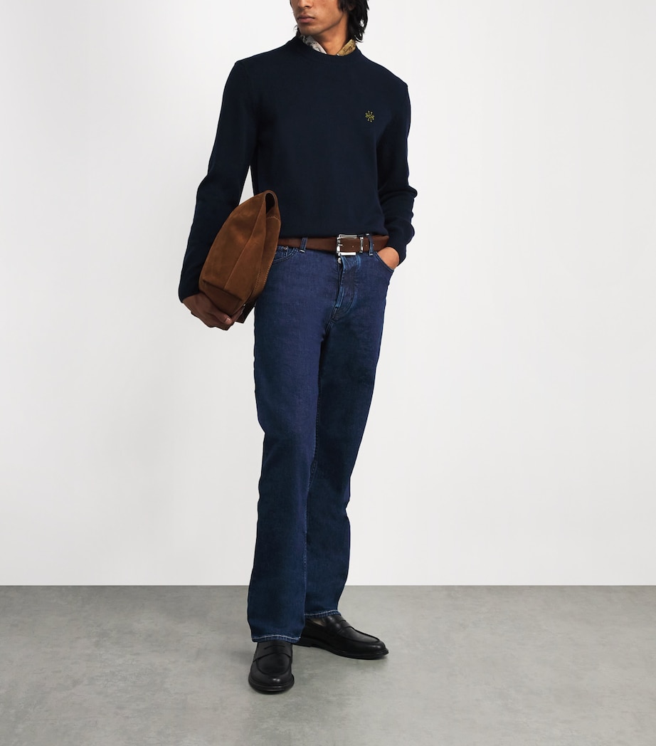 Stretch-Cotton Sean Relaxed Jeans 100D Image 2