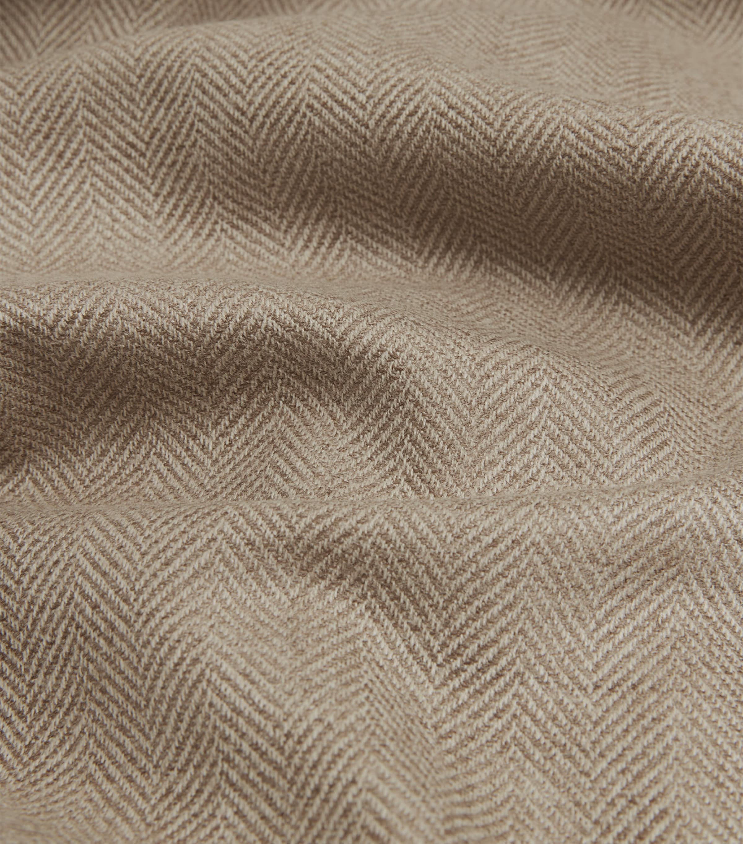 Wool Flannel Herringbone Bourdon Blazer 105NATURAL Image 6