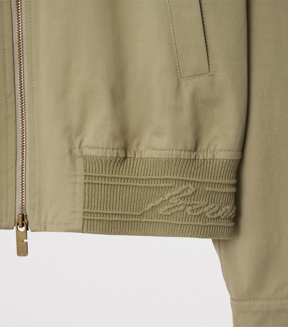 Cotton Twill Harrington Jacket SKYLARK Image 6