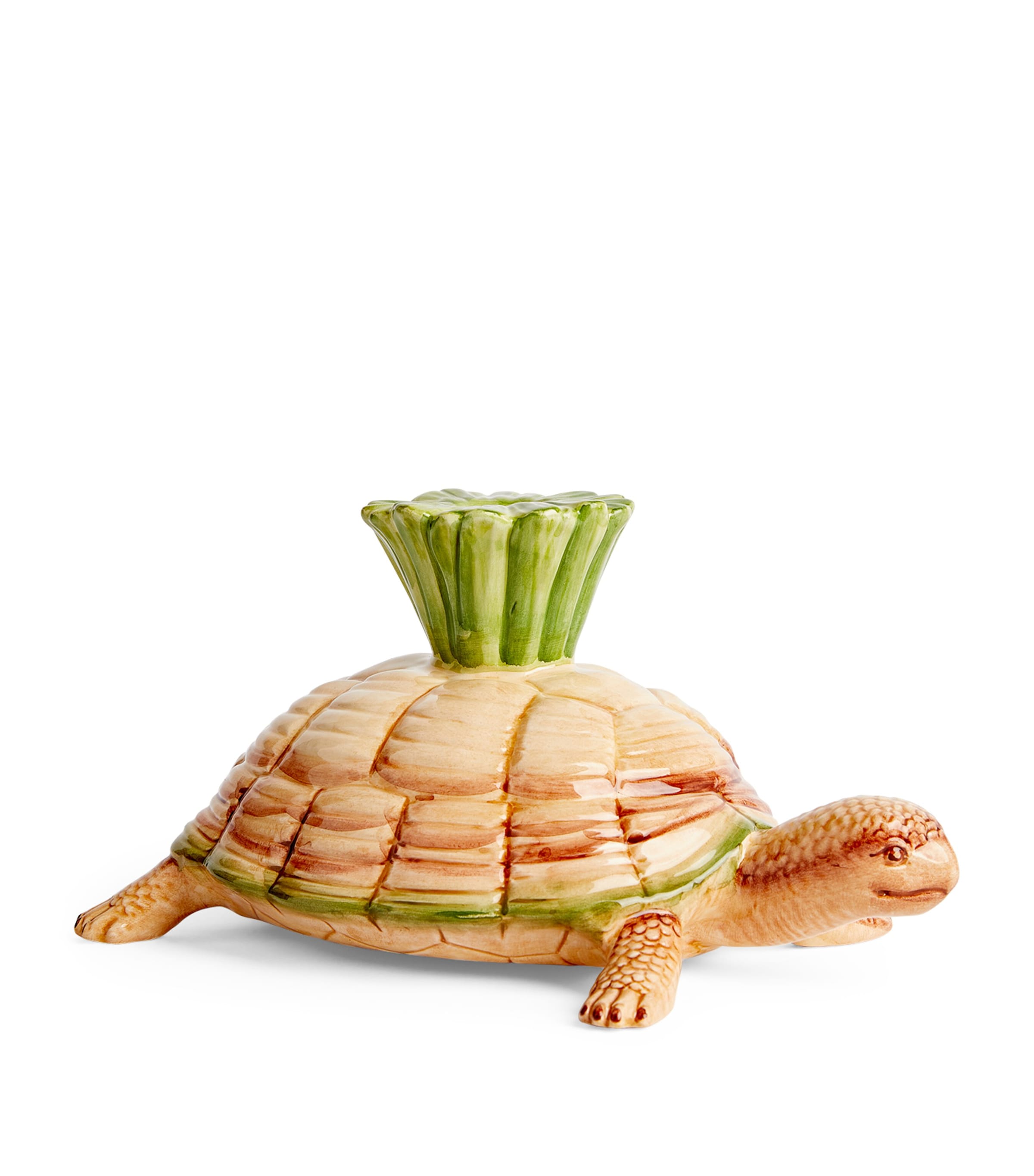 Shop Les-ottomans Turtle Candle Holder In Green