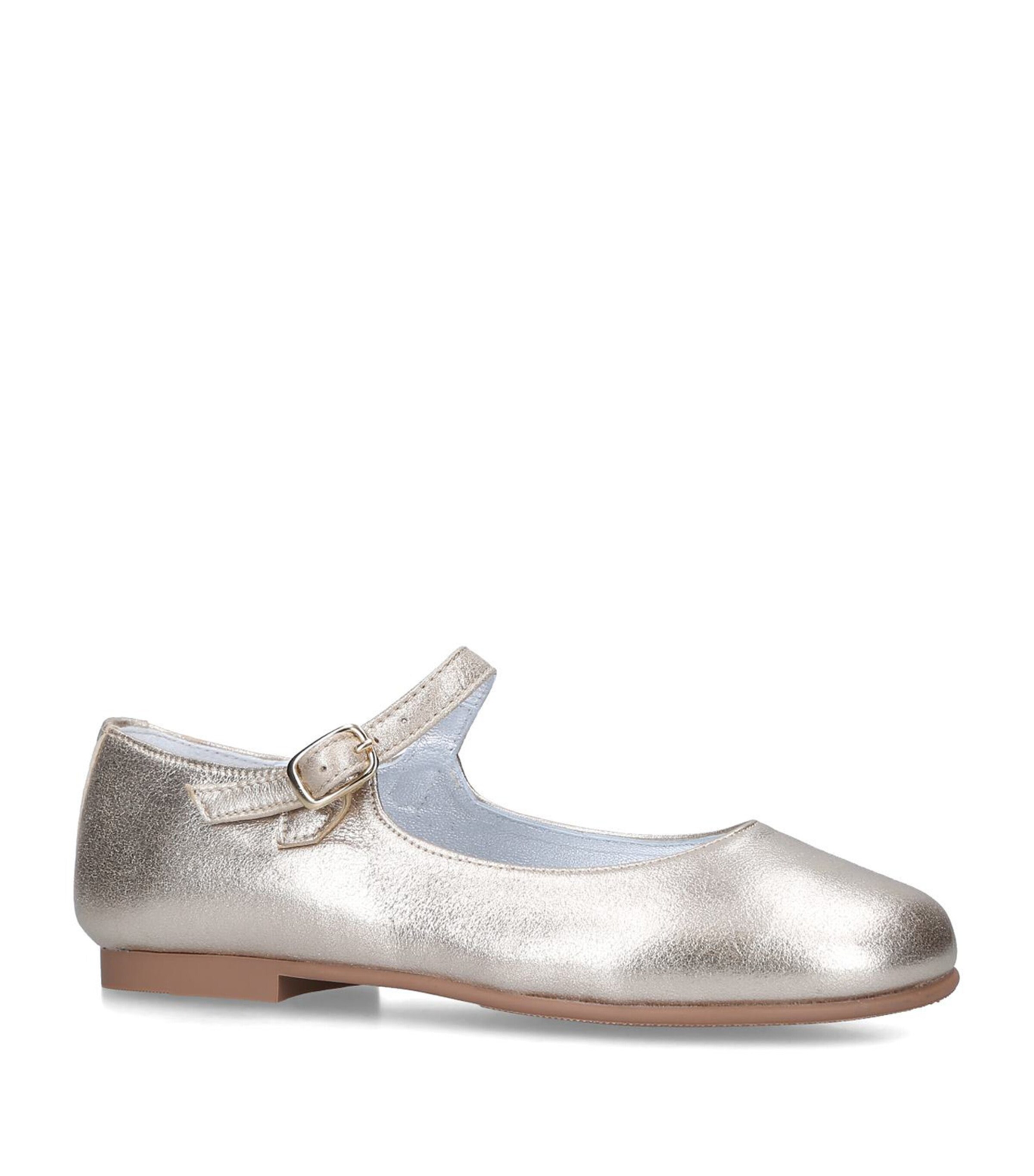 papouelli Leather Avery Mary Janes | Girls Shoes | Flats