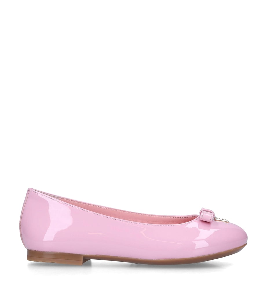 Dolce&Gabbana Kids Leather Vernice Ballet Flats Pale Pink Image 1
