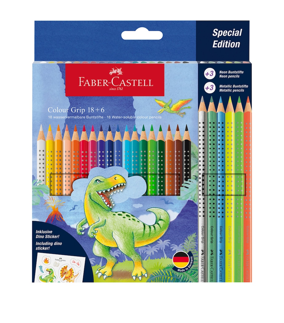Colour Grip Dinosaur Pencil Case MULTI Image 1