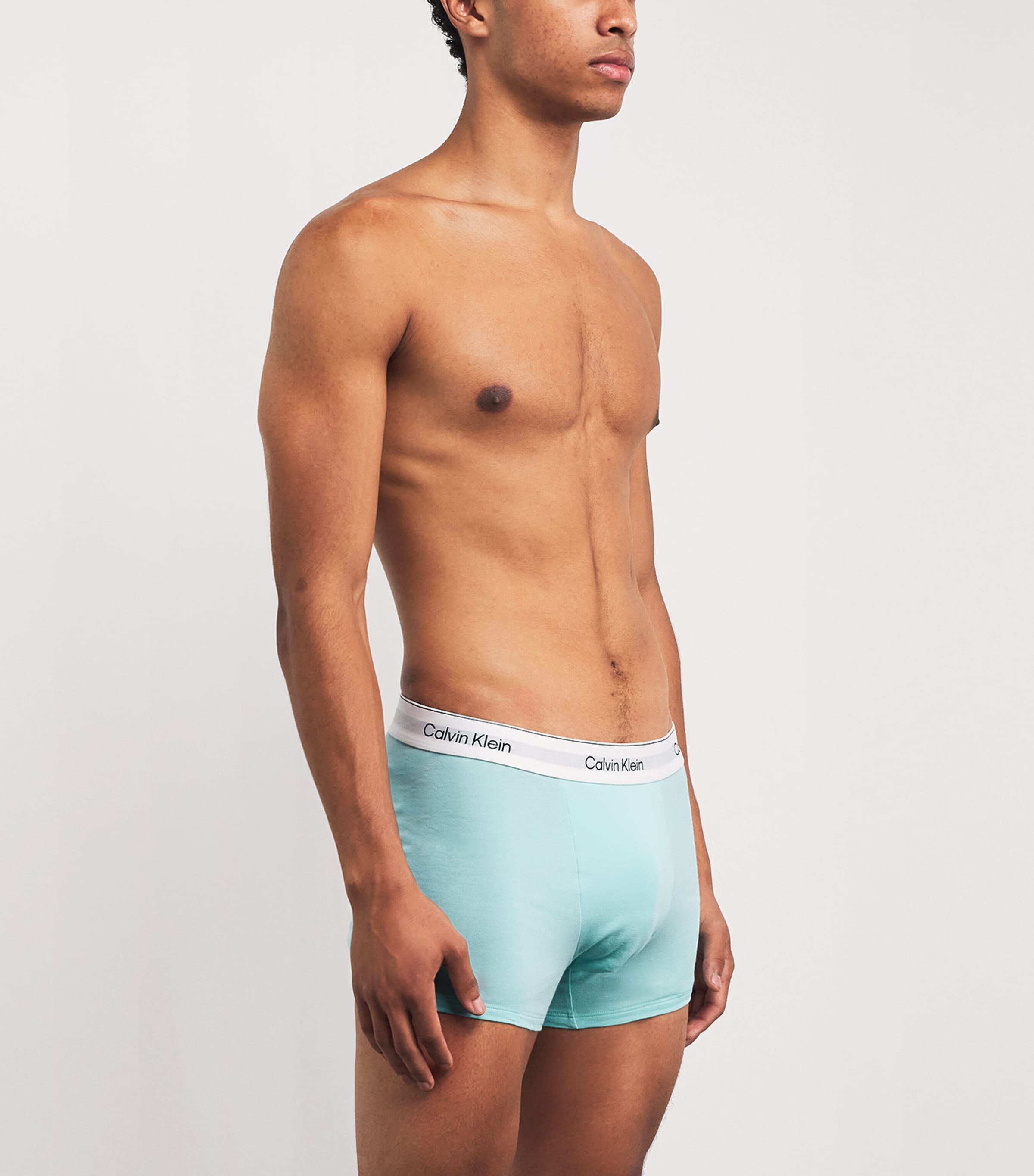 Stretch-Cotton Relaxed-Fit Trunks (Pack of 3) 2VGBLACK/BIJOU Image 2